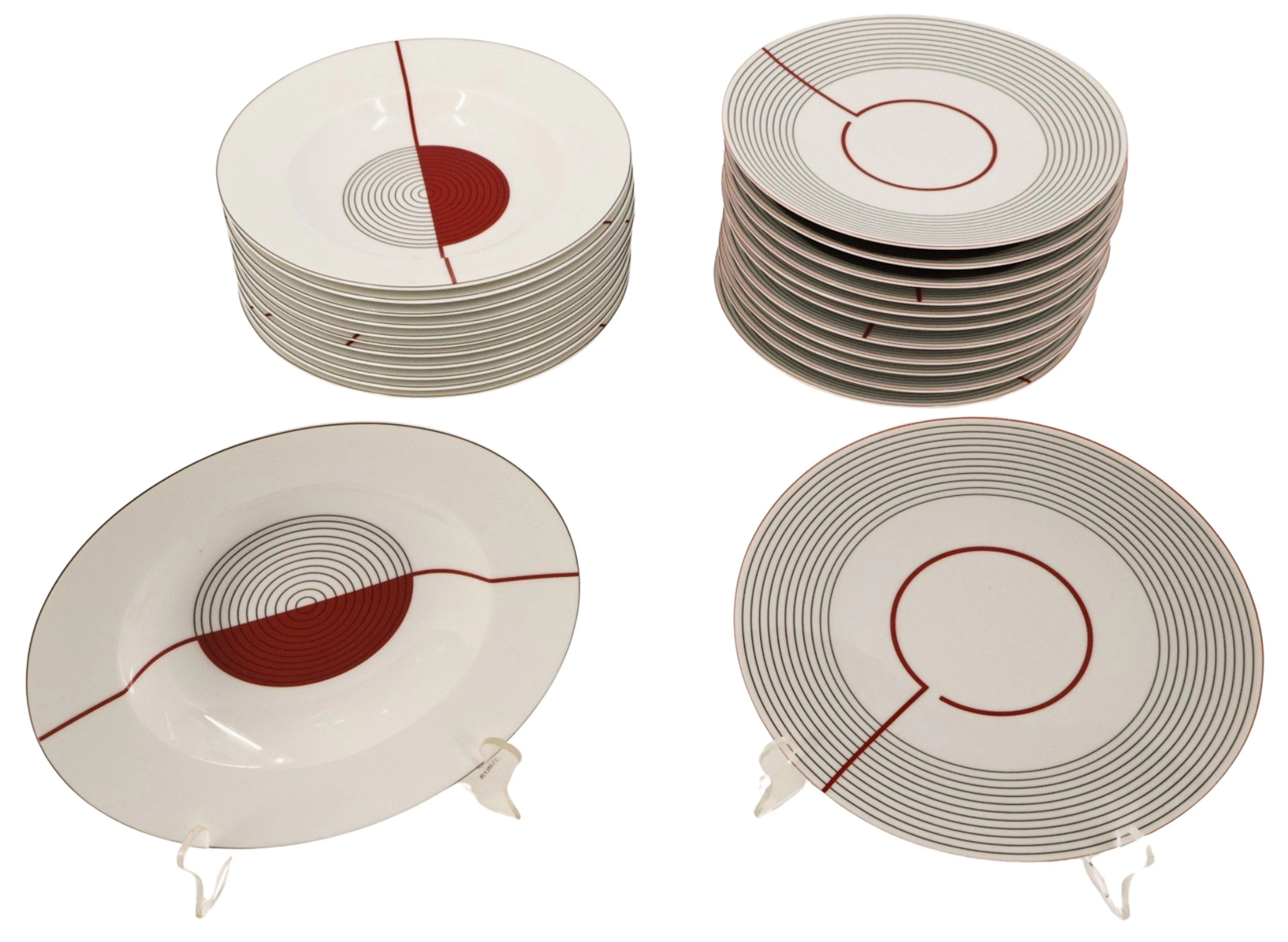 24 Pc. Puiforcat "Initiales" Fine China Service.