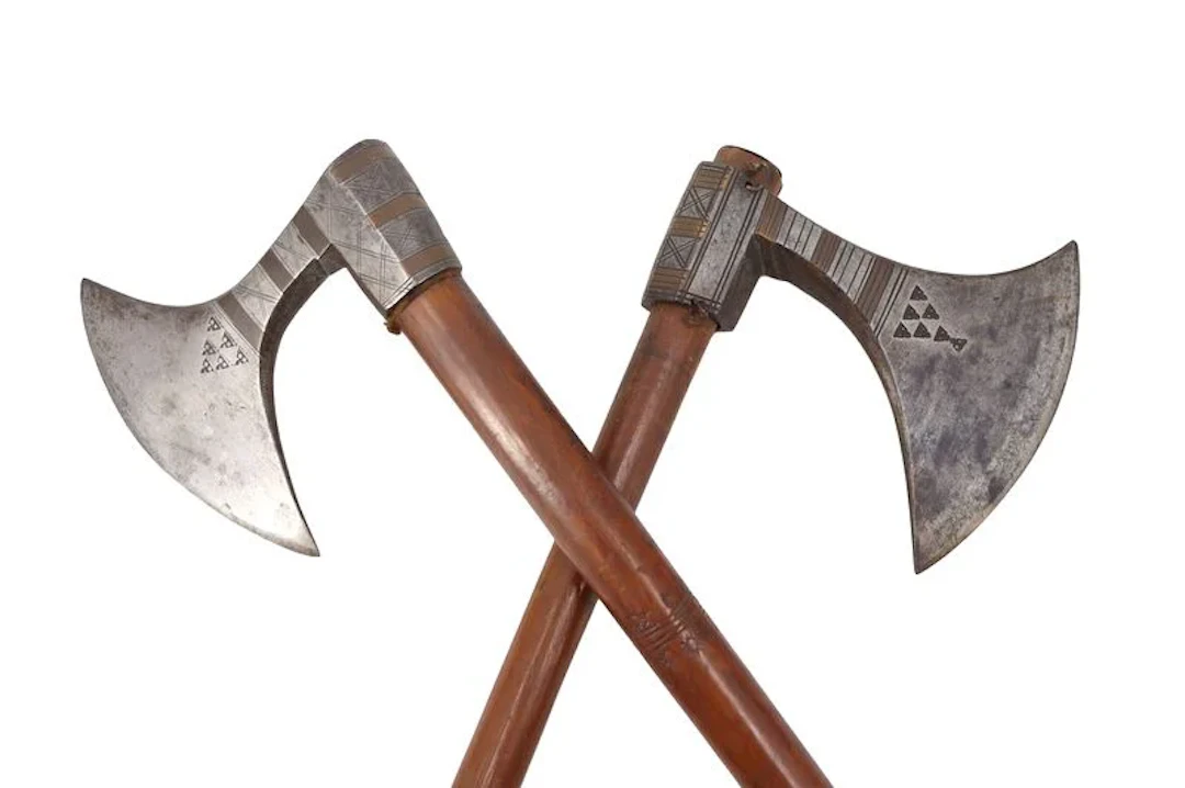 MILITARIA Near Pr. Of Horseman's Style Battle Axes