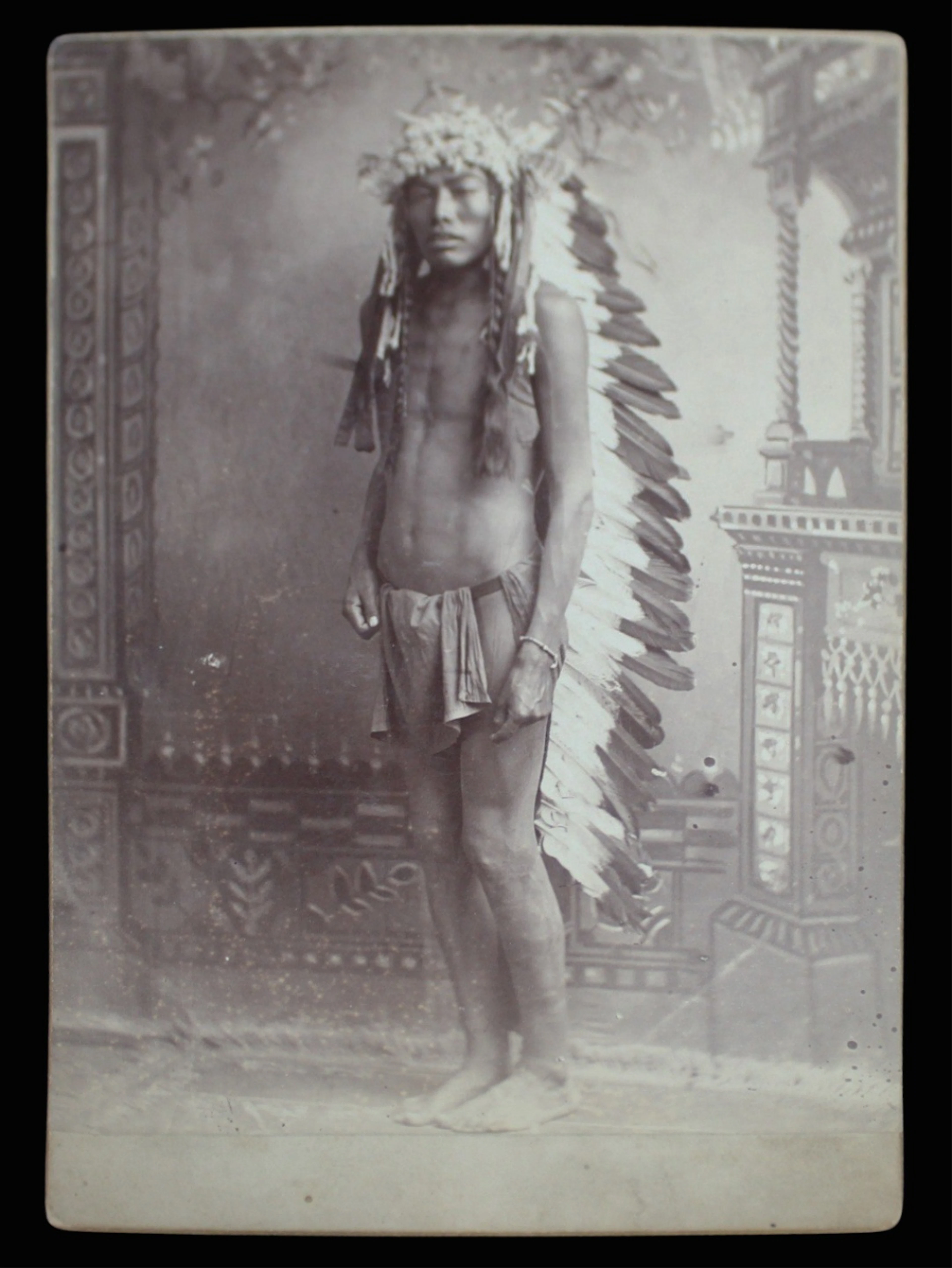 Native American CDV O.S. Goff "Ready To Dance".