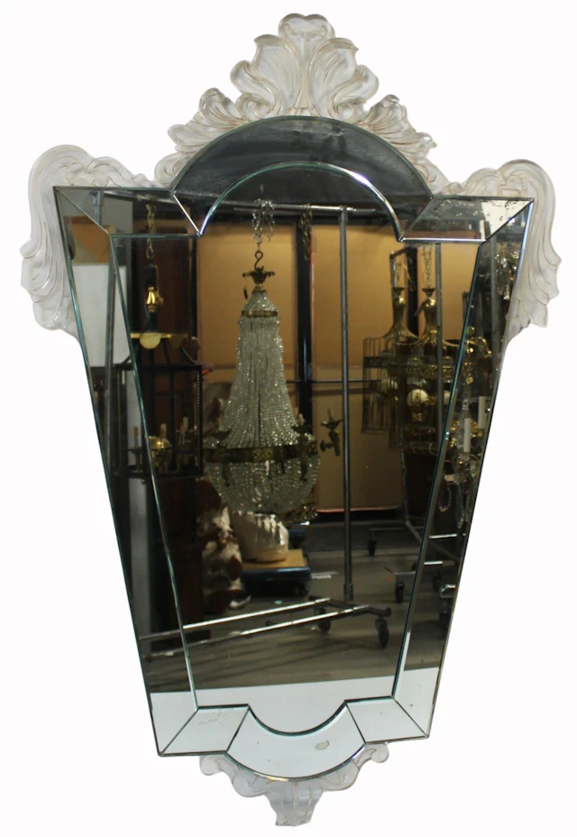 Midcentury Venetian Style Mirror.