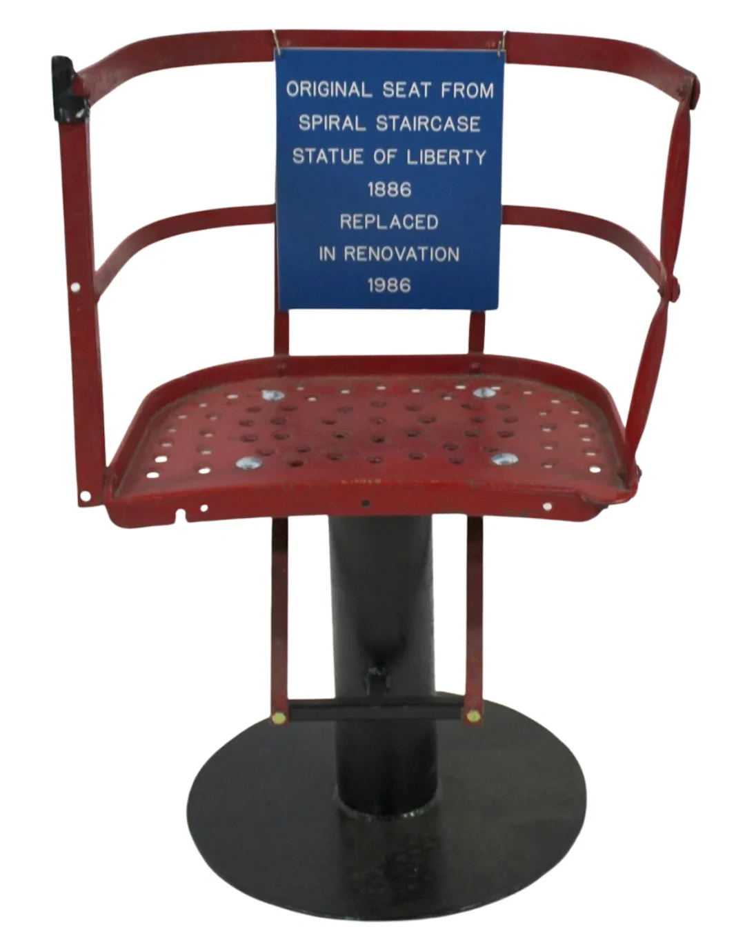 Original Statue of Liberty Iron Chair.