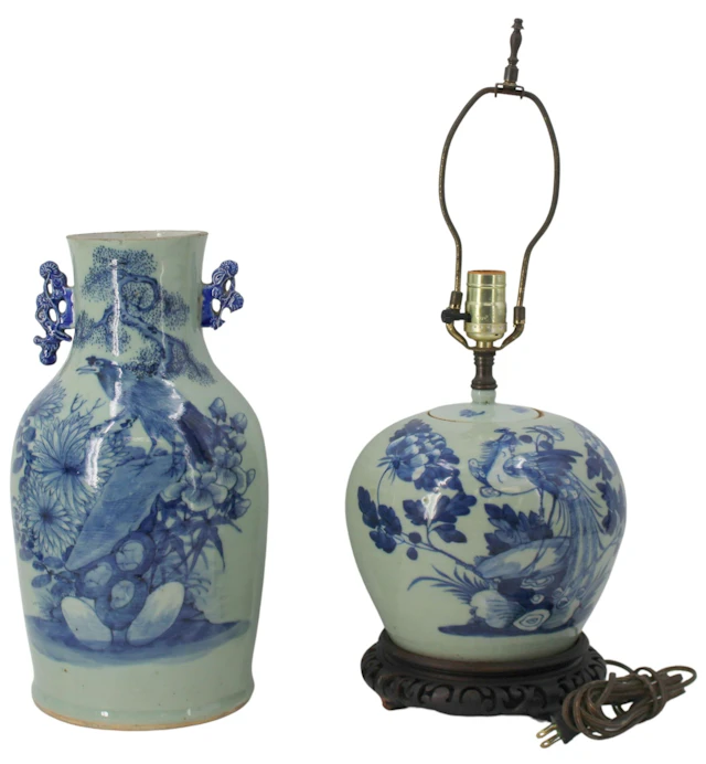 (2) Chinese Blue and White Vases.