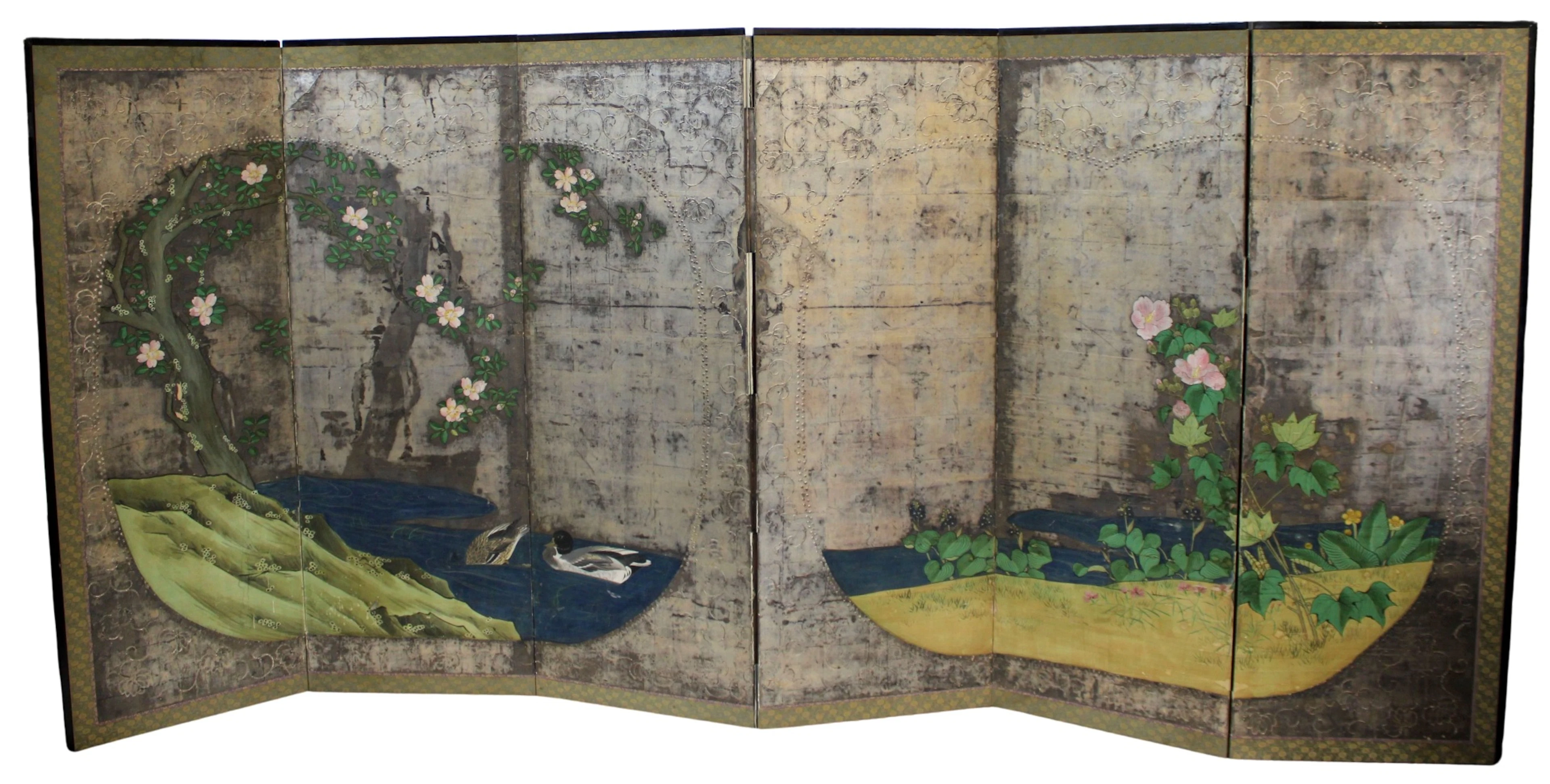 Ex-Naga Antiques Ltd Japanese 6-panel Floor Screen