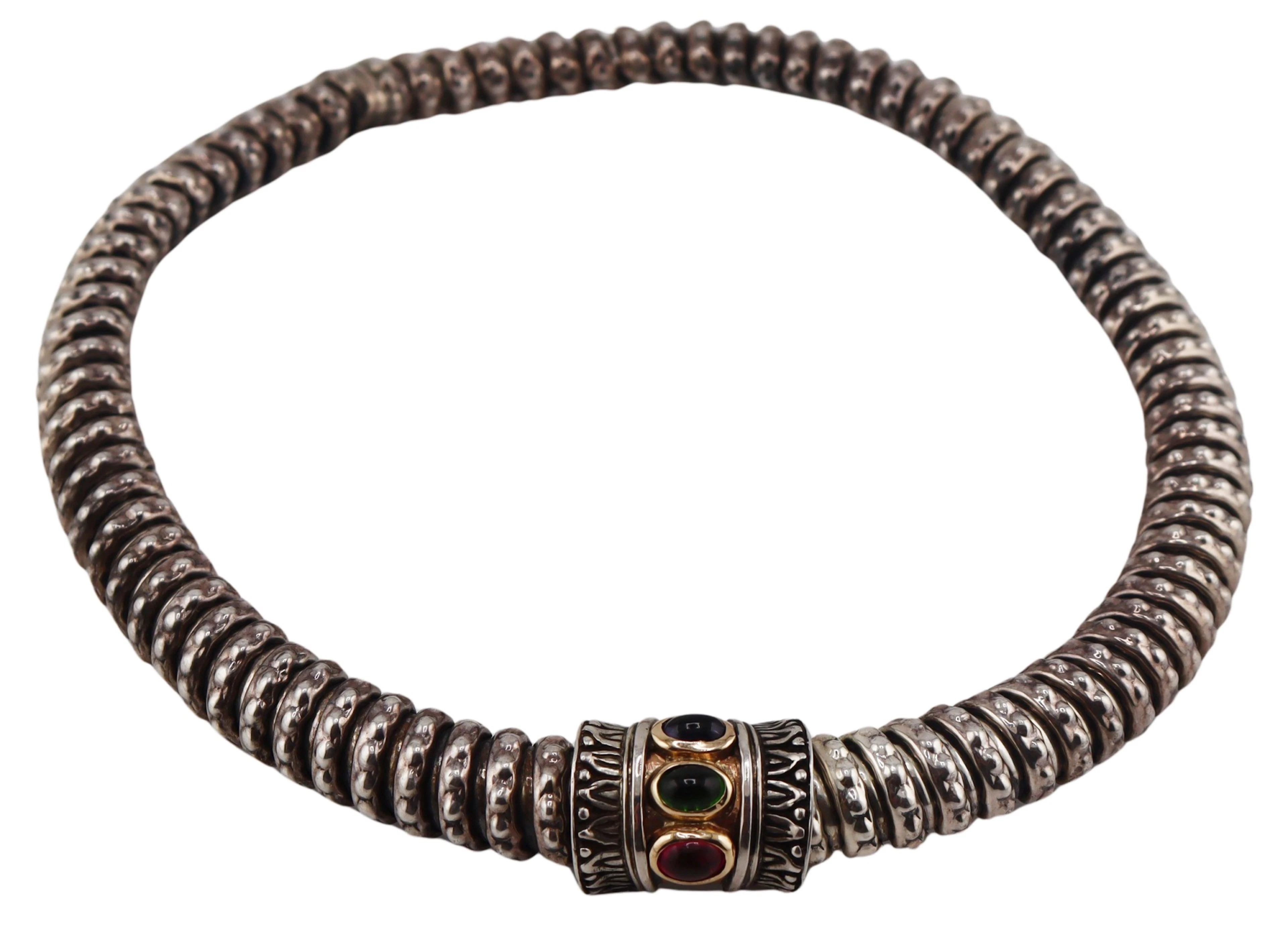 JEWELRY. Alwand Vahan Sterling 14kt Gold and Gem