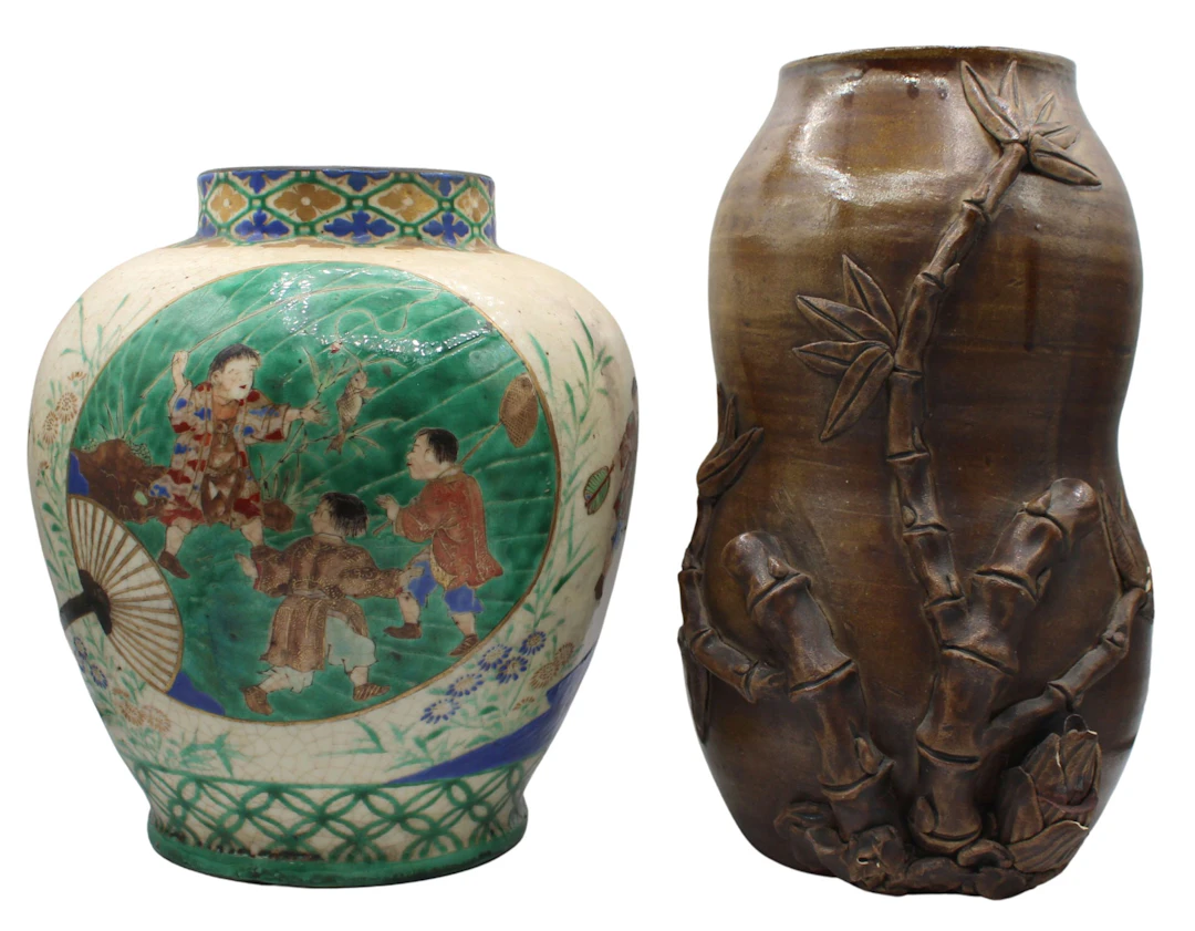 (2) Asian Ceramic Vessels.