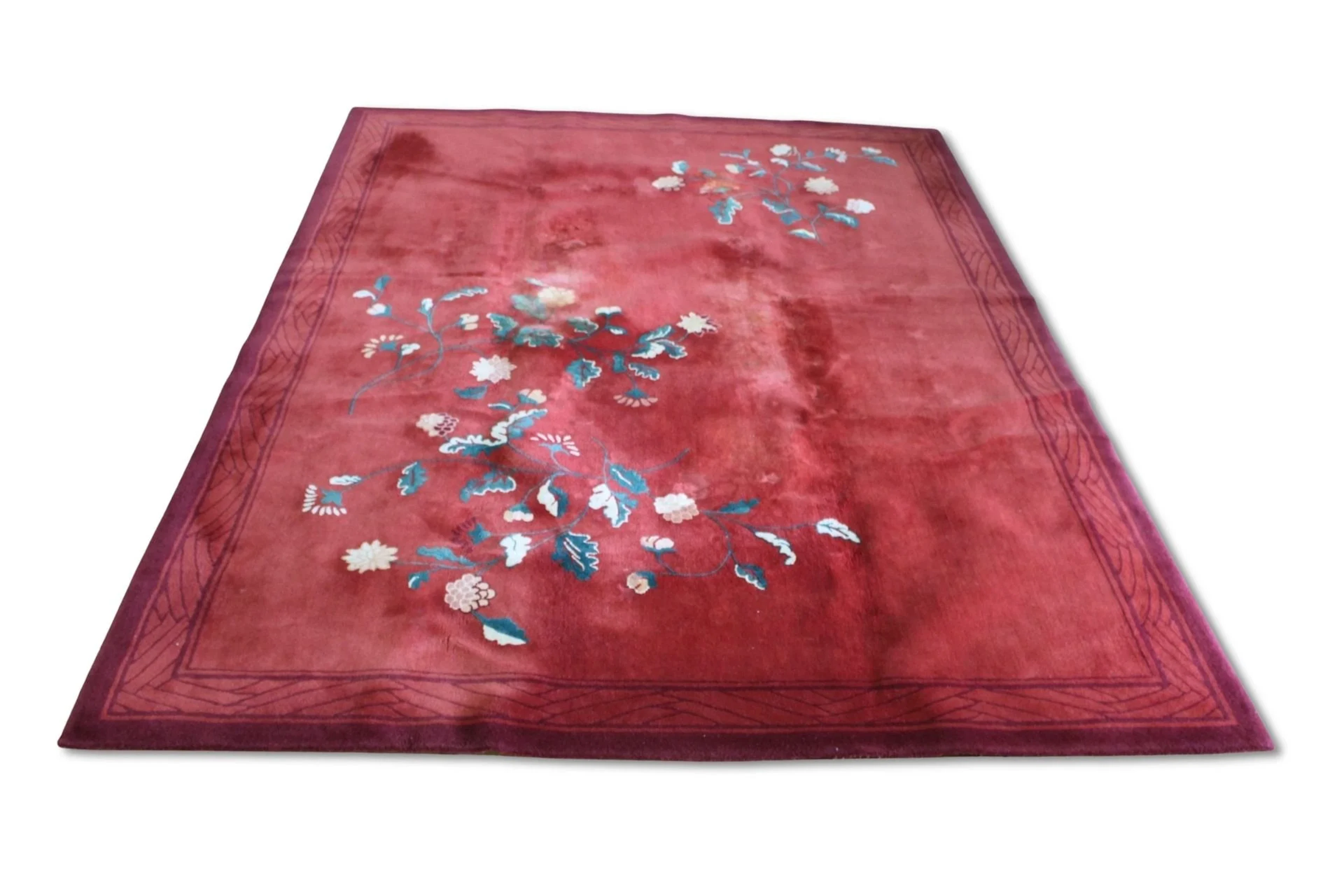 EDWARD FIELDS Signed Virgin Wool Carpet.