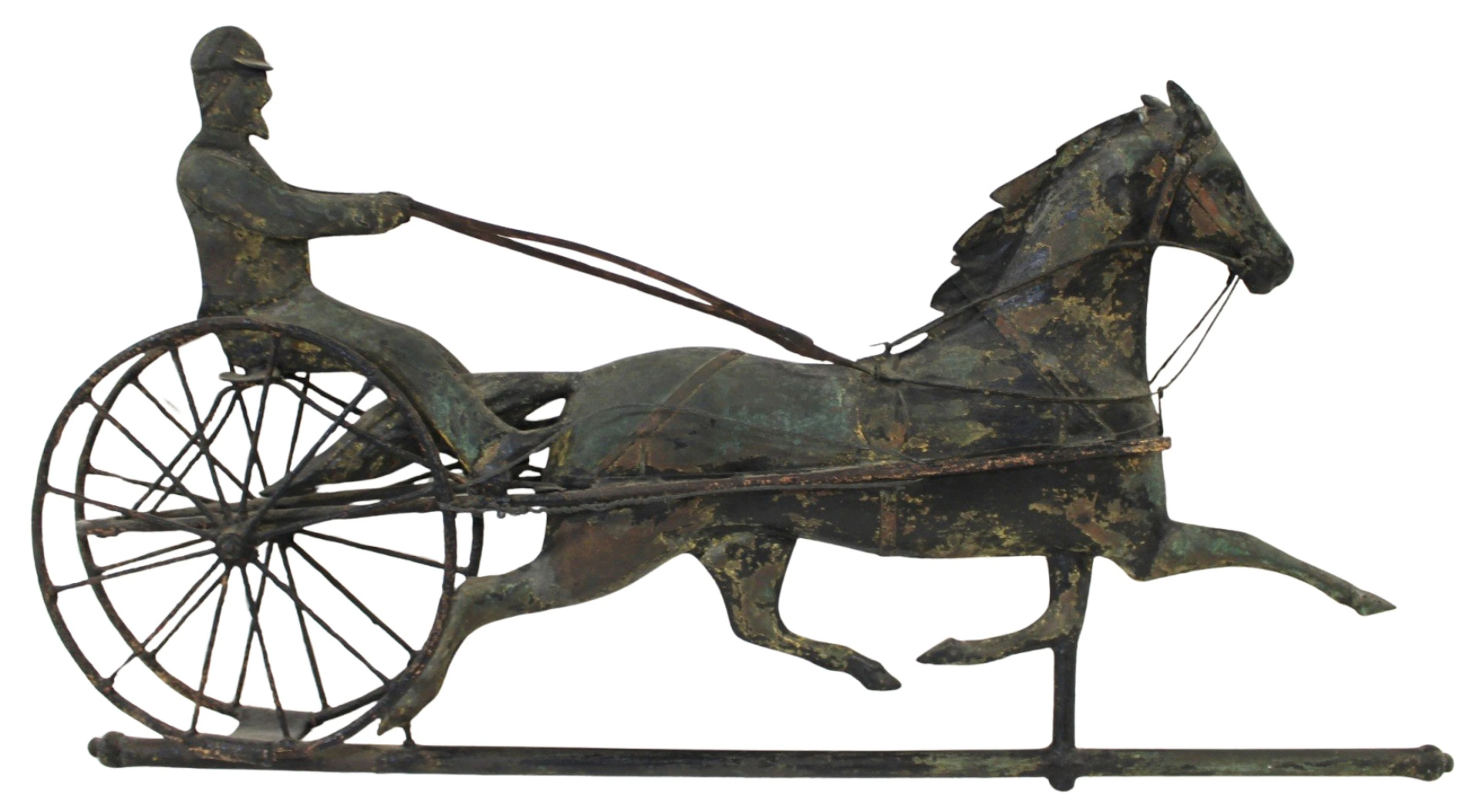 Vintage Weathervane Horse & Sulky.