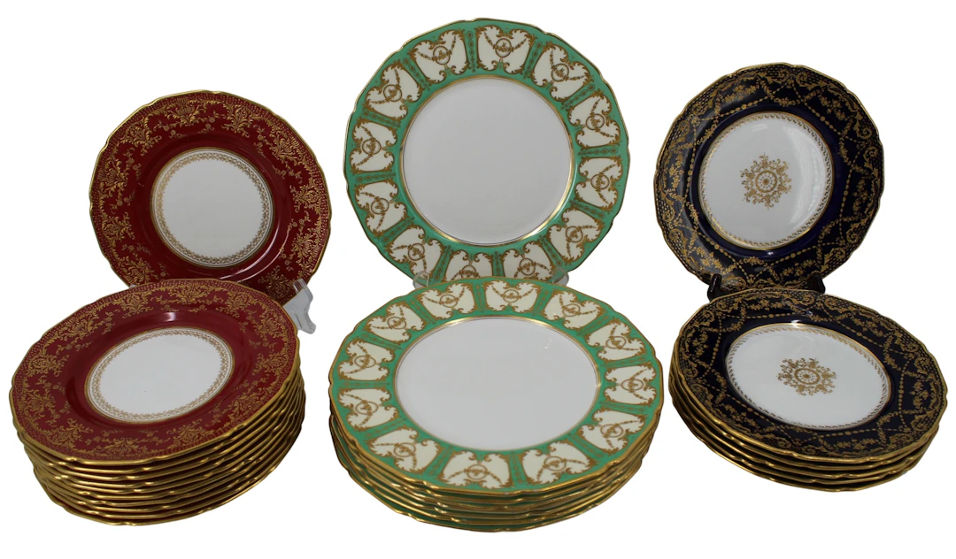3 Sets of Decorative Royal Doulton Dishes