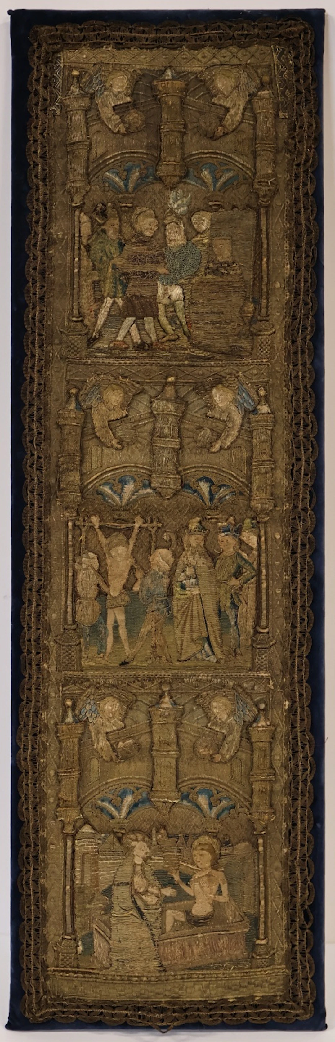 FLEMISH OR ITALIAN ORPHREY FRAGMENT.