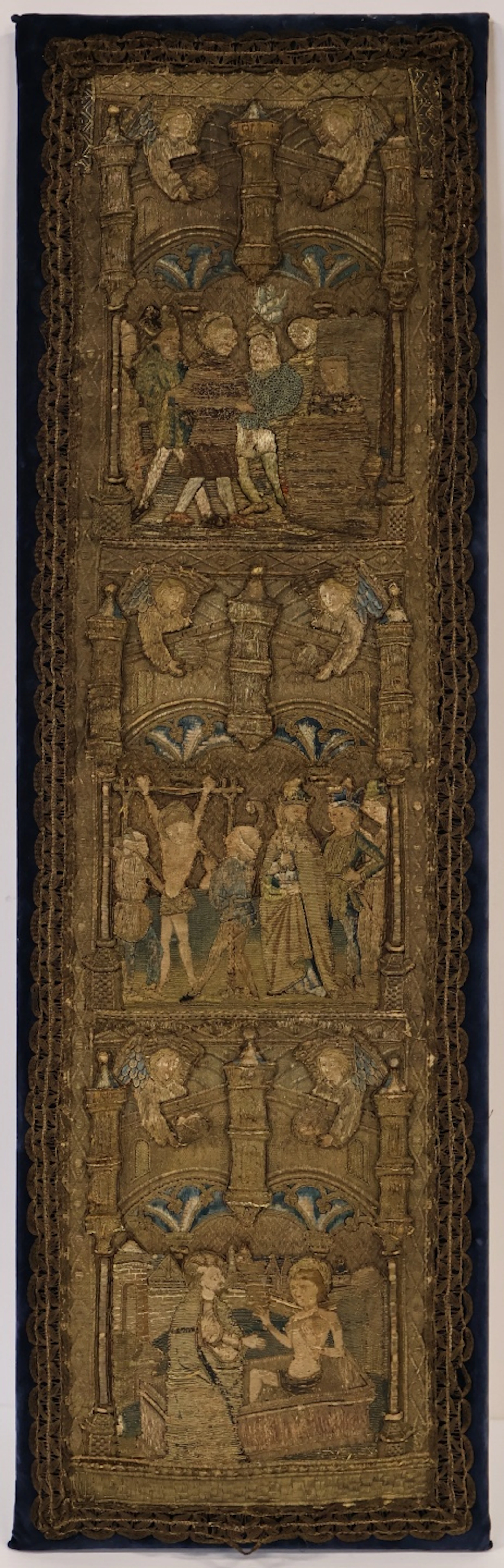 FLEMISH OR ITALIAN ORPHREY FRAGMENT.