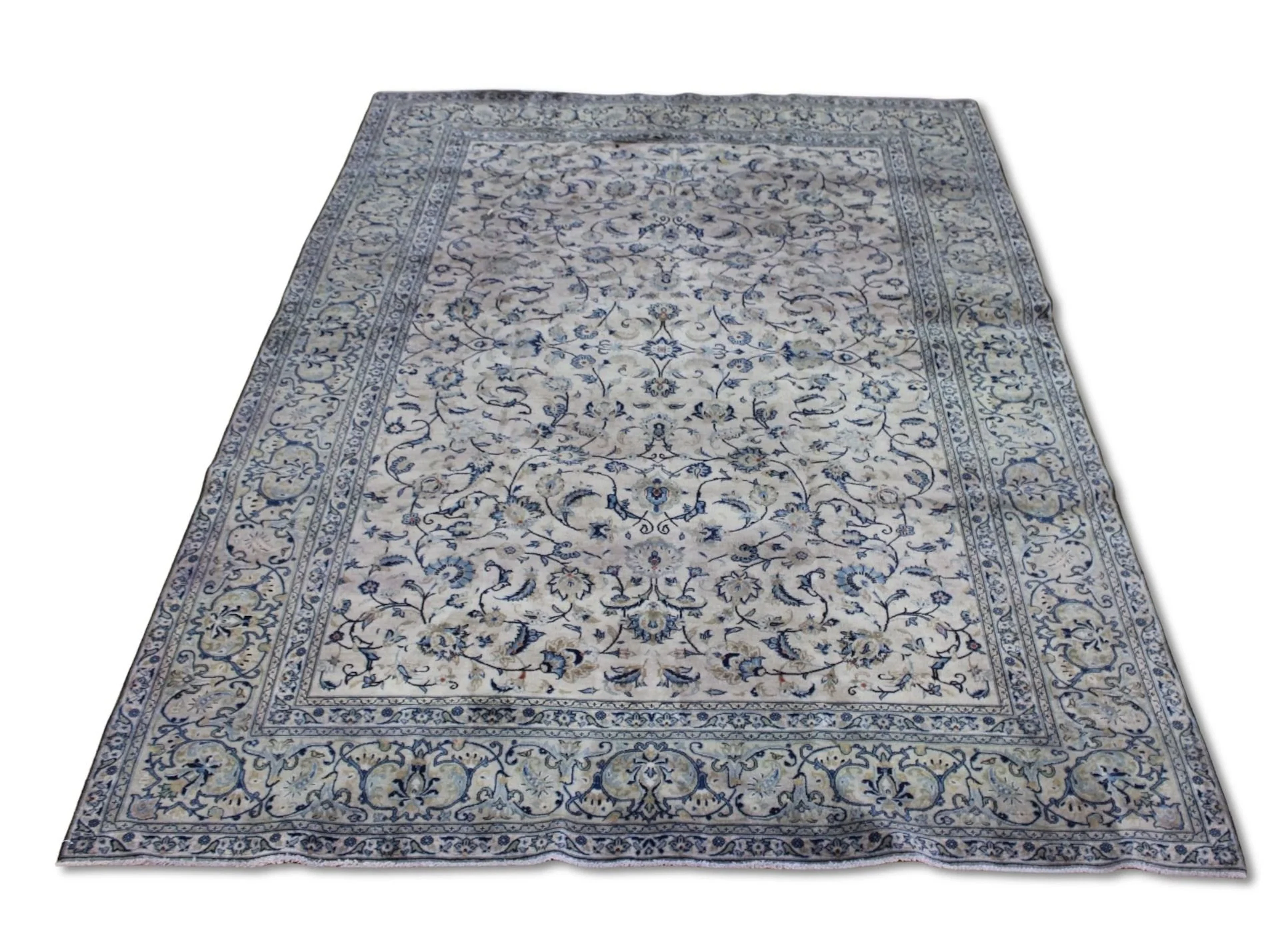 Vintage And Finely Hand Knotted Carpet