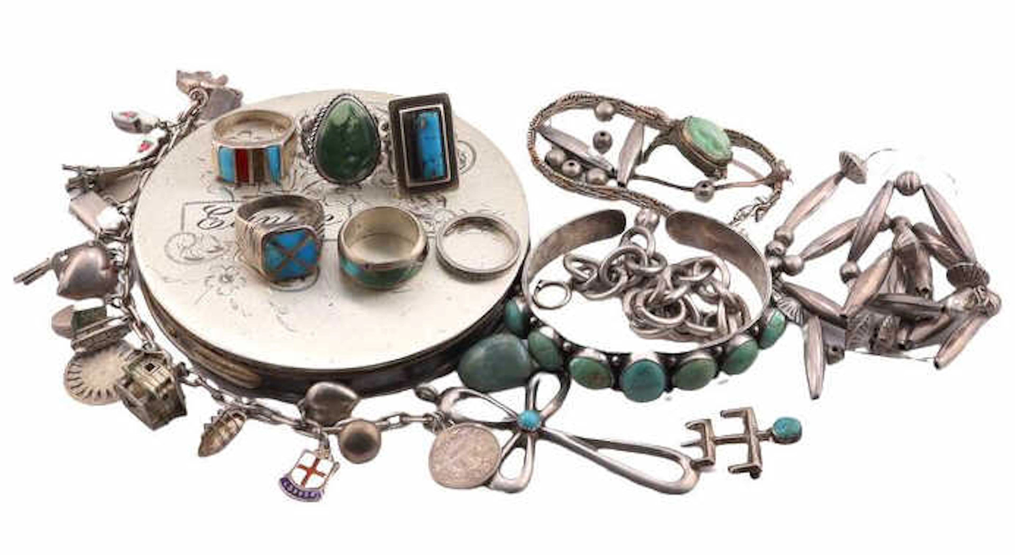 JEWELRY. Group of Silver Jewelry Inc. Southwest.