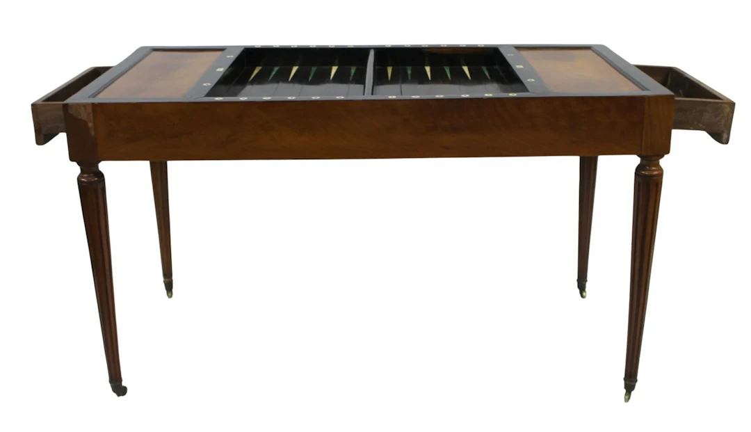 Louis XV1 Mahogany Tric-Trac Table.