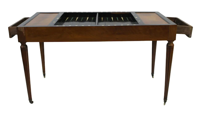 Louis XV1 Mahogany Tric-Trac Table.