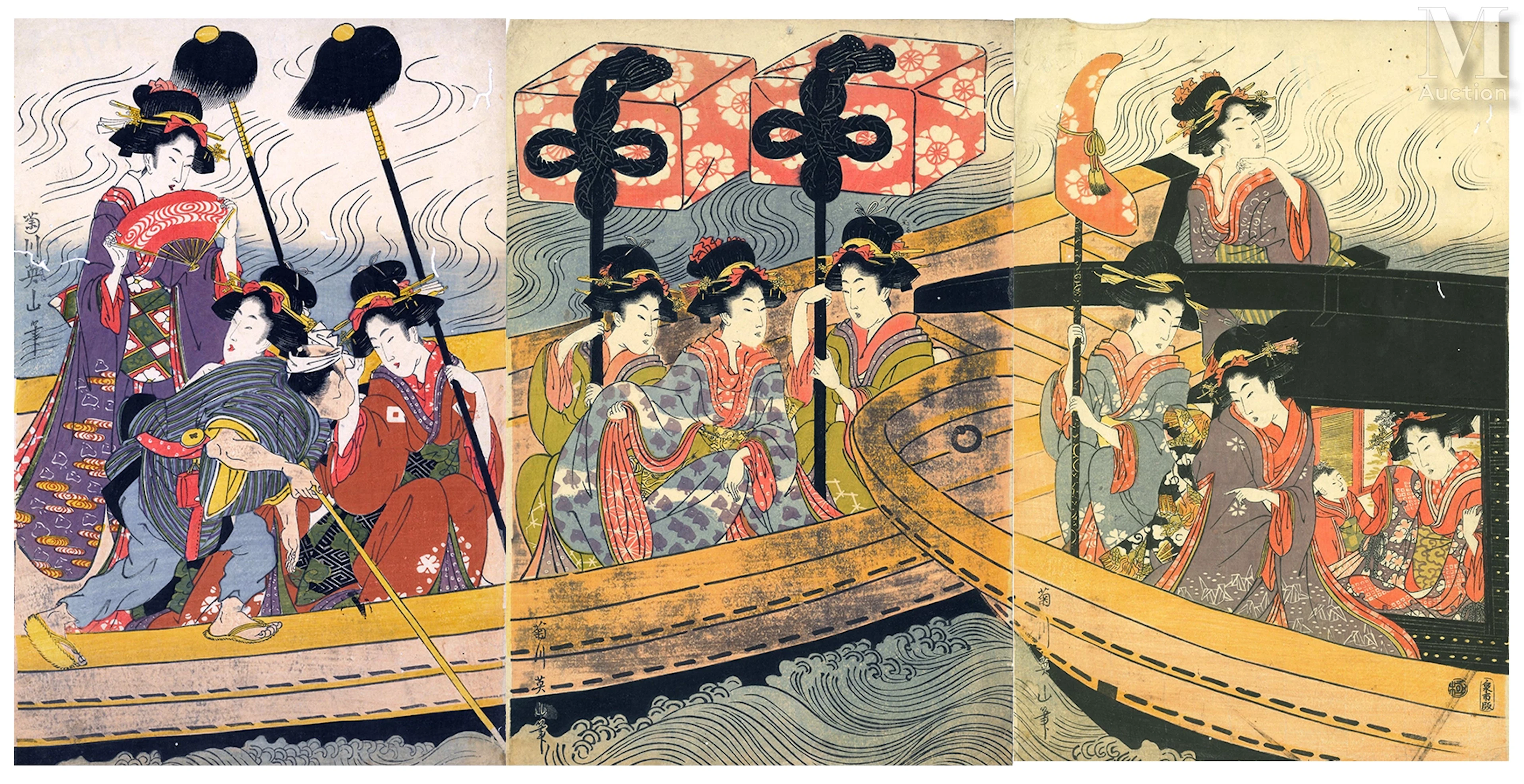 JAPON, XIXe siècle Kikukawa Eizan (1787-1867)