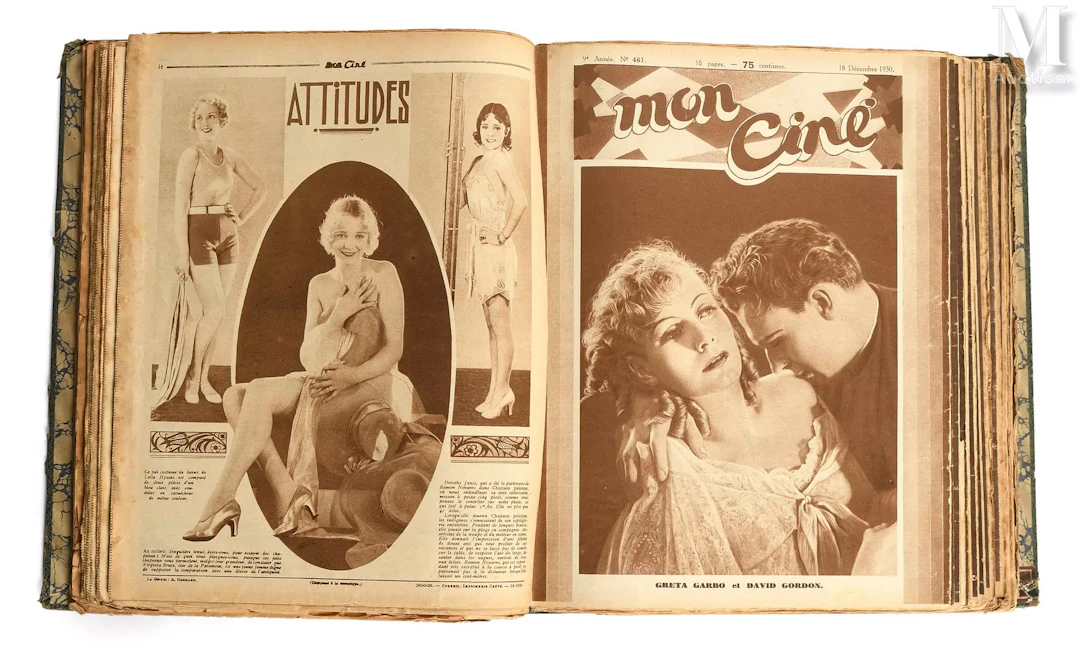 MON CINÉ 1926 et 1930 Plus de 100 numéros du magazine en deux ouvrages reliés