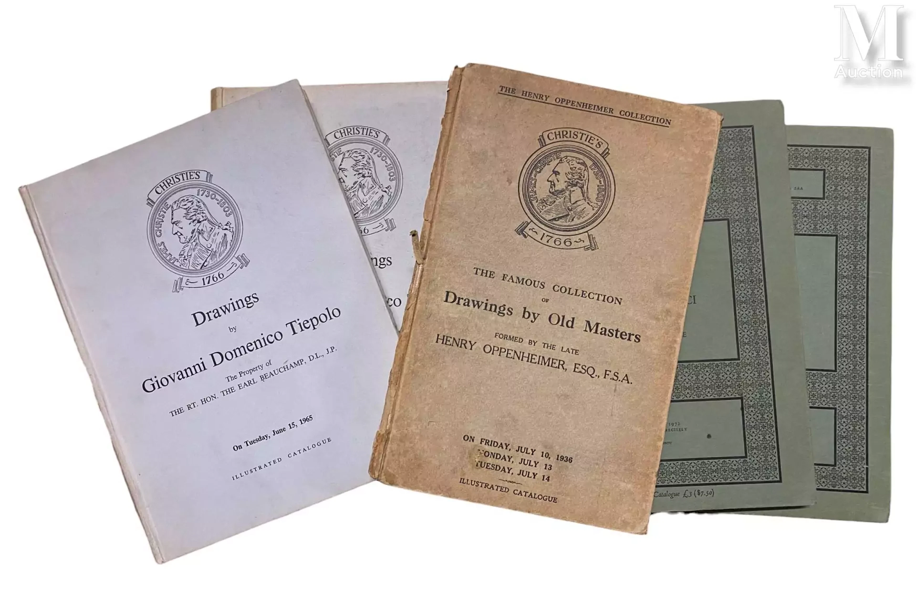 Lot de cinq catalogues de vente aux enchères CHRISTIE’S et SOTHEBY’S