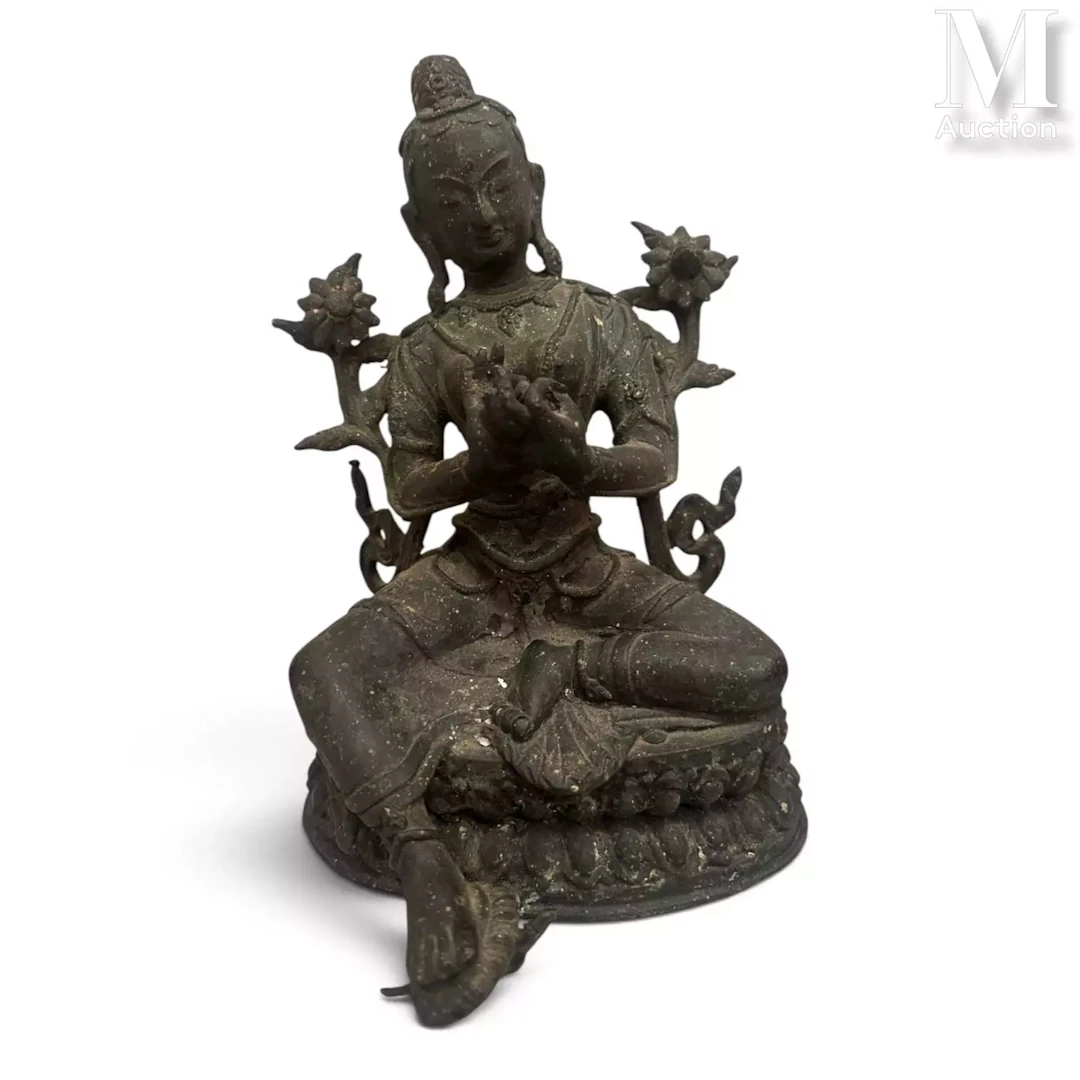 NEPAL, XXe siècle Sujet en bronze
