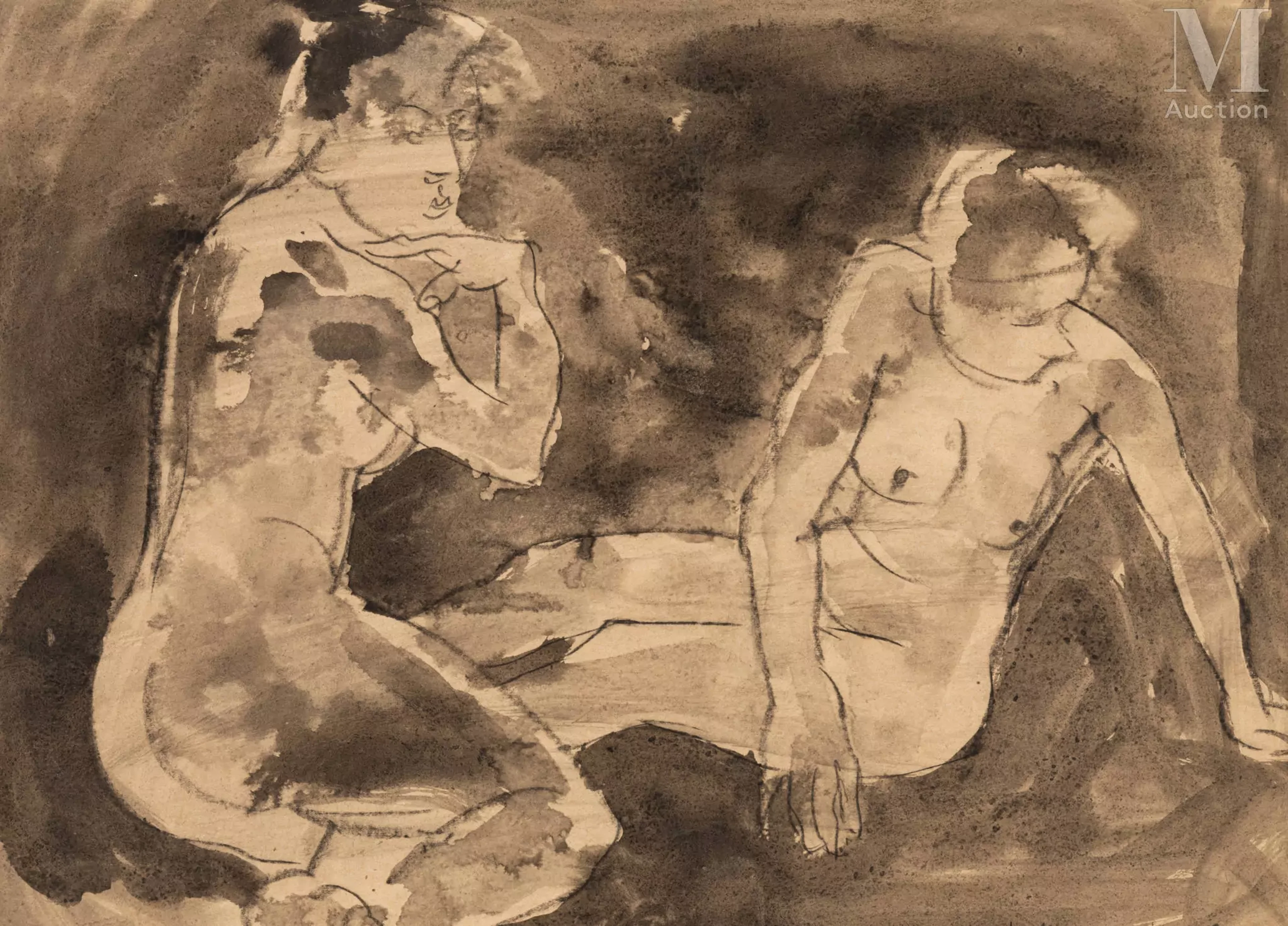 Joachim WEINGART (Drohobytch 1895- Auschwitz 1942) Les deux amies