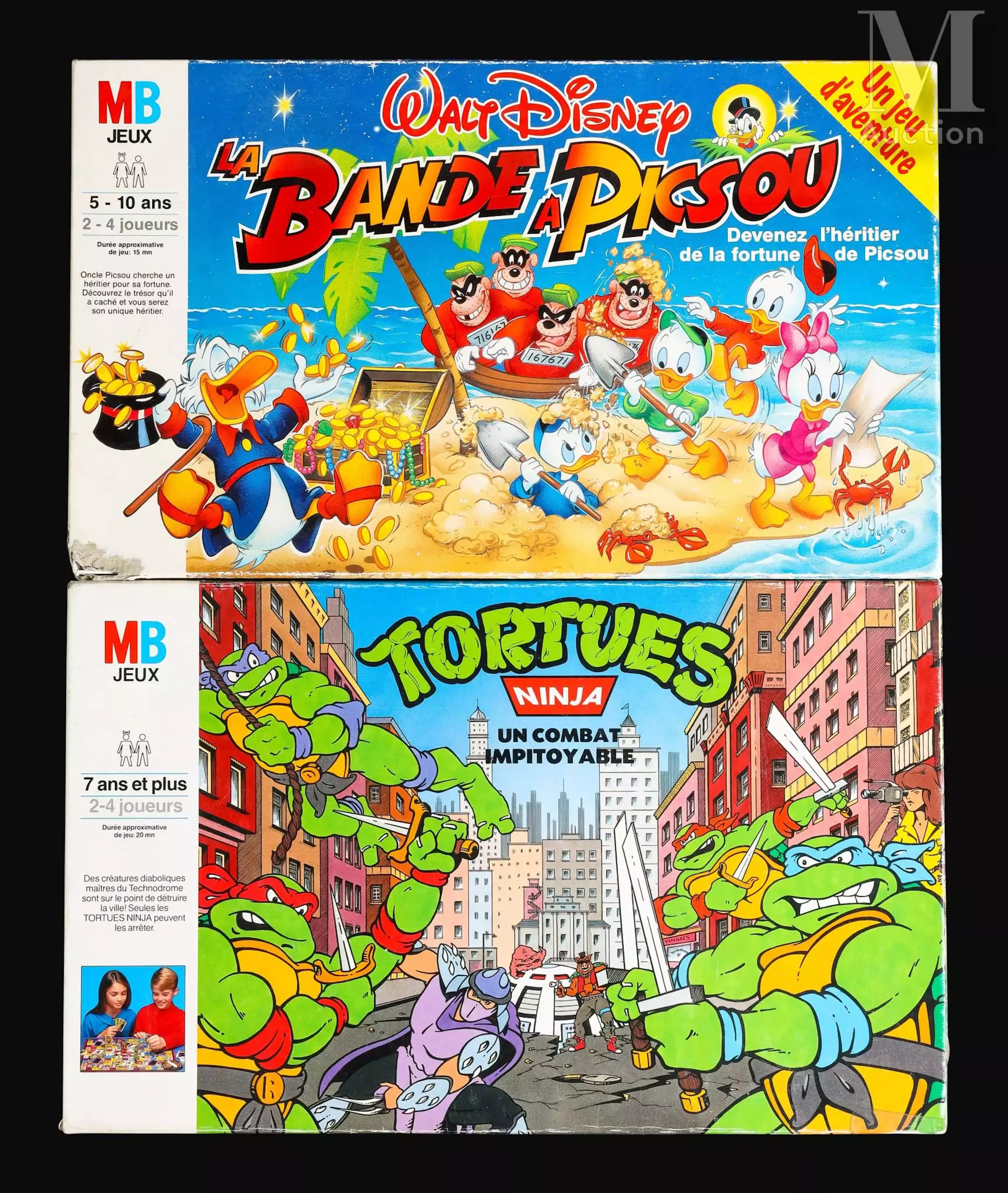 BOARD GAME Ensemble de x2 jeu de plateau - MB FRANCE, 1990