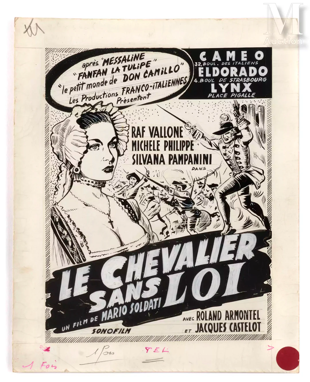 LE CHEVALIER SANS LOI Maquette préparatoire à la réalisation de documents