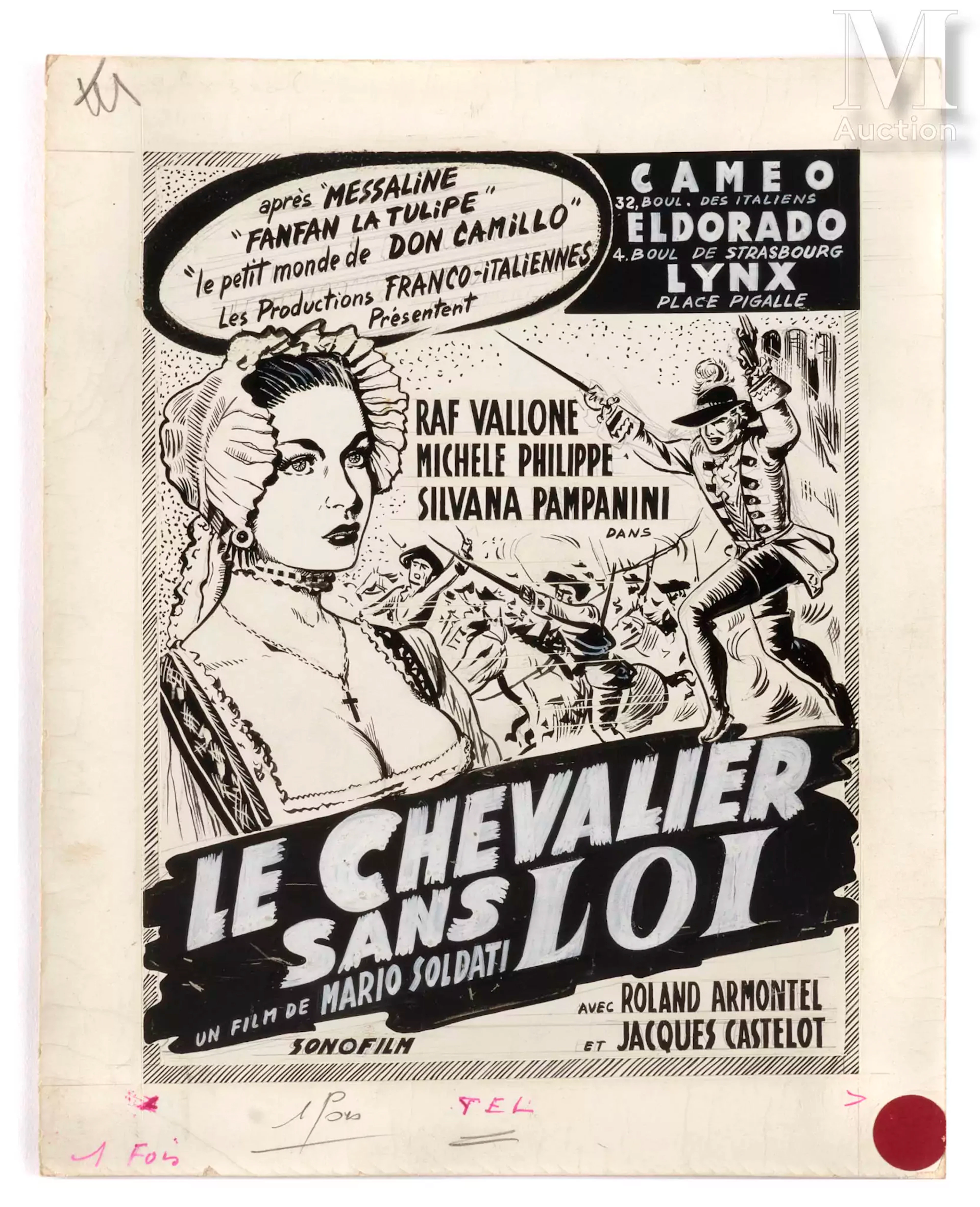 LE CHEVALIER SANS LOI Maquette préparatoire à la réalisation de documents