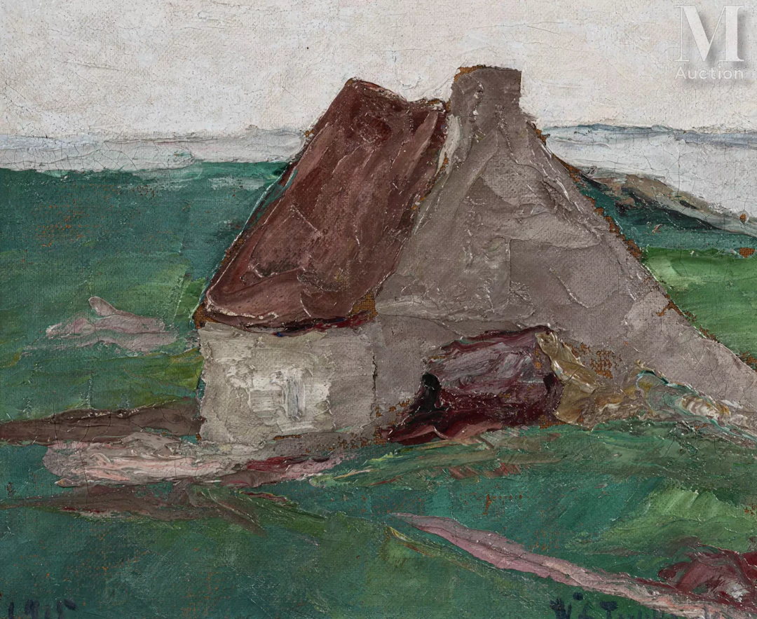 Wladimir de TERLIKOWSKI (Poraj 1873-Paris 1951) Maison en Bretagne, Morbihan