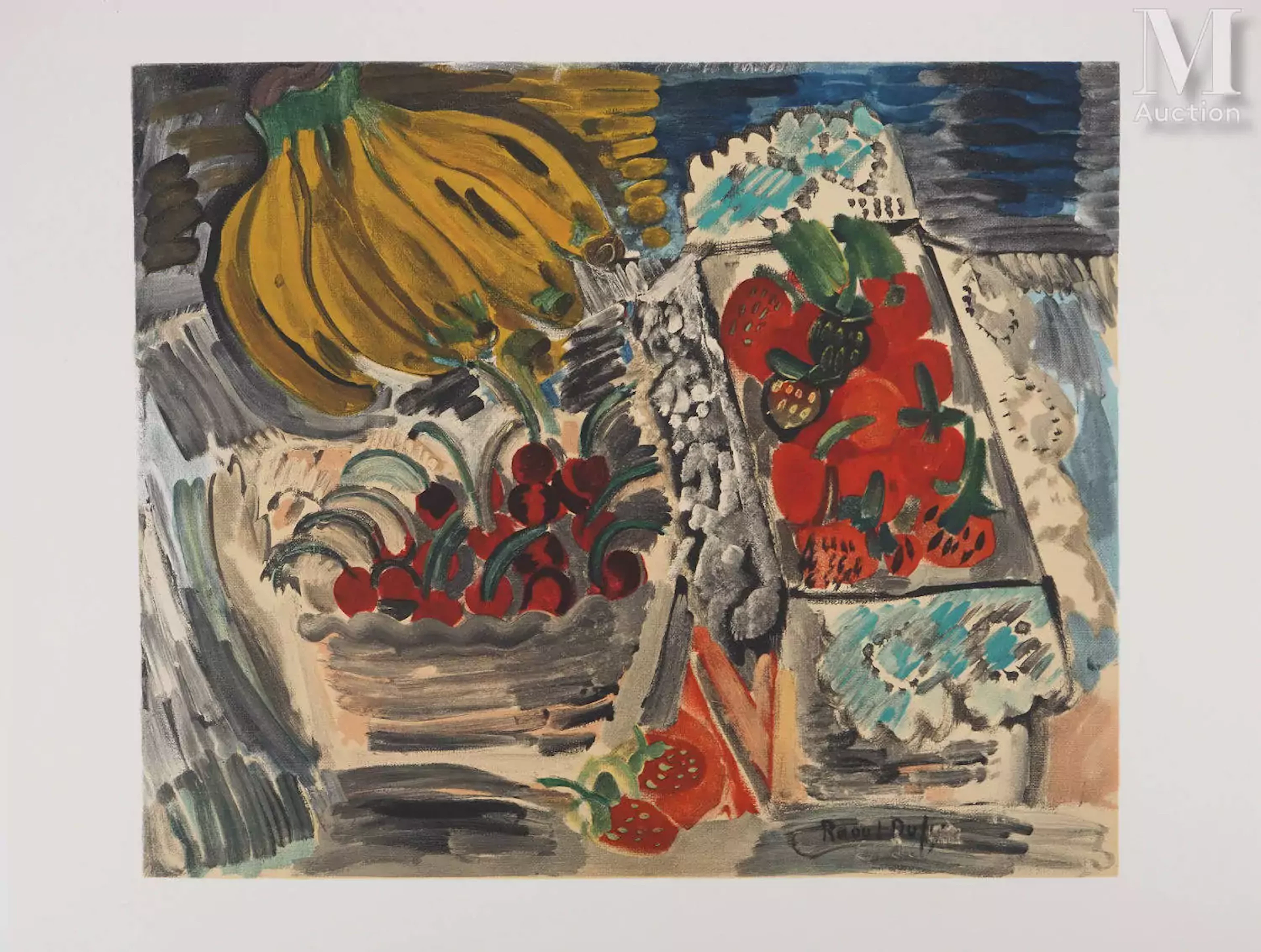 DUFY Raoul (1877-1953) Nature morte aux bananes, 1969