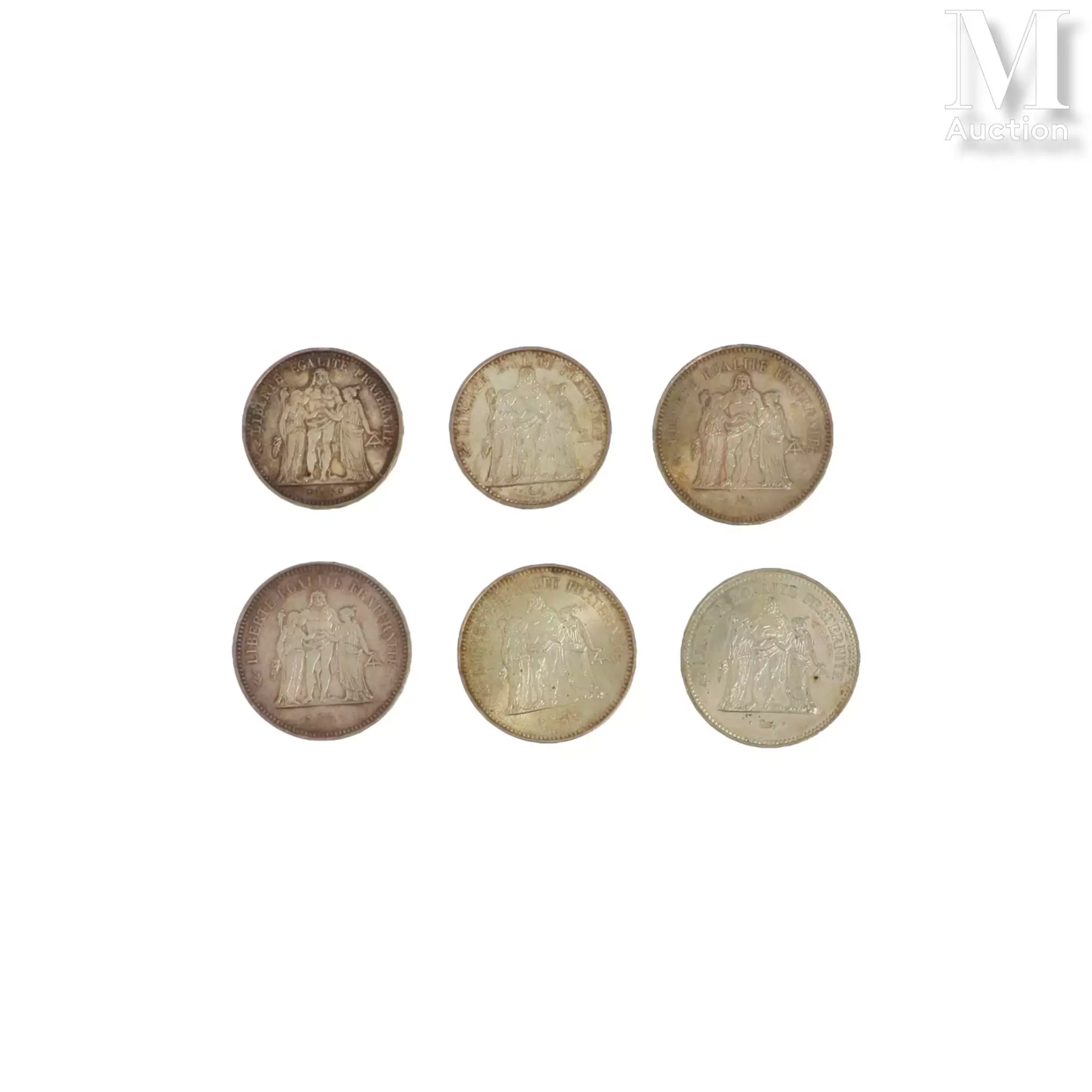 Lot de pièces en argent
