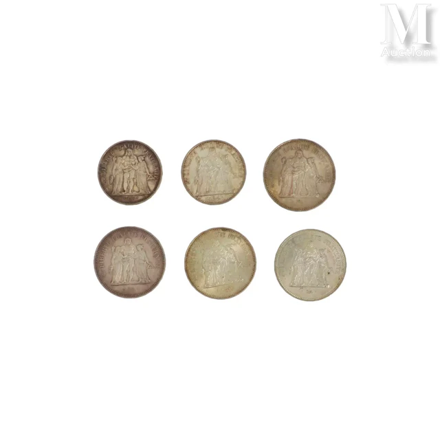 Lot de pièces en argent