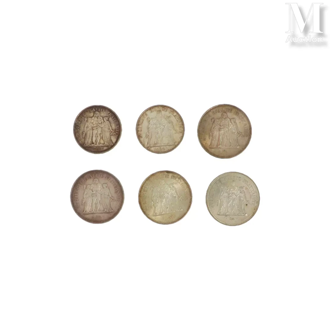 Lot de pièces en argent