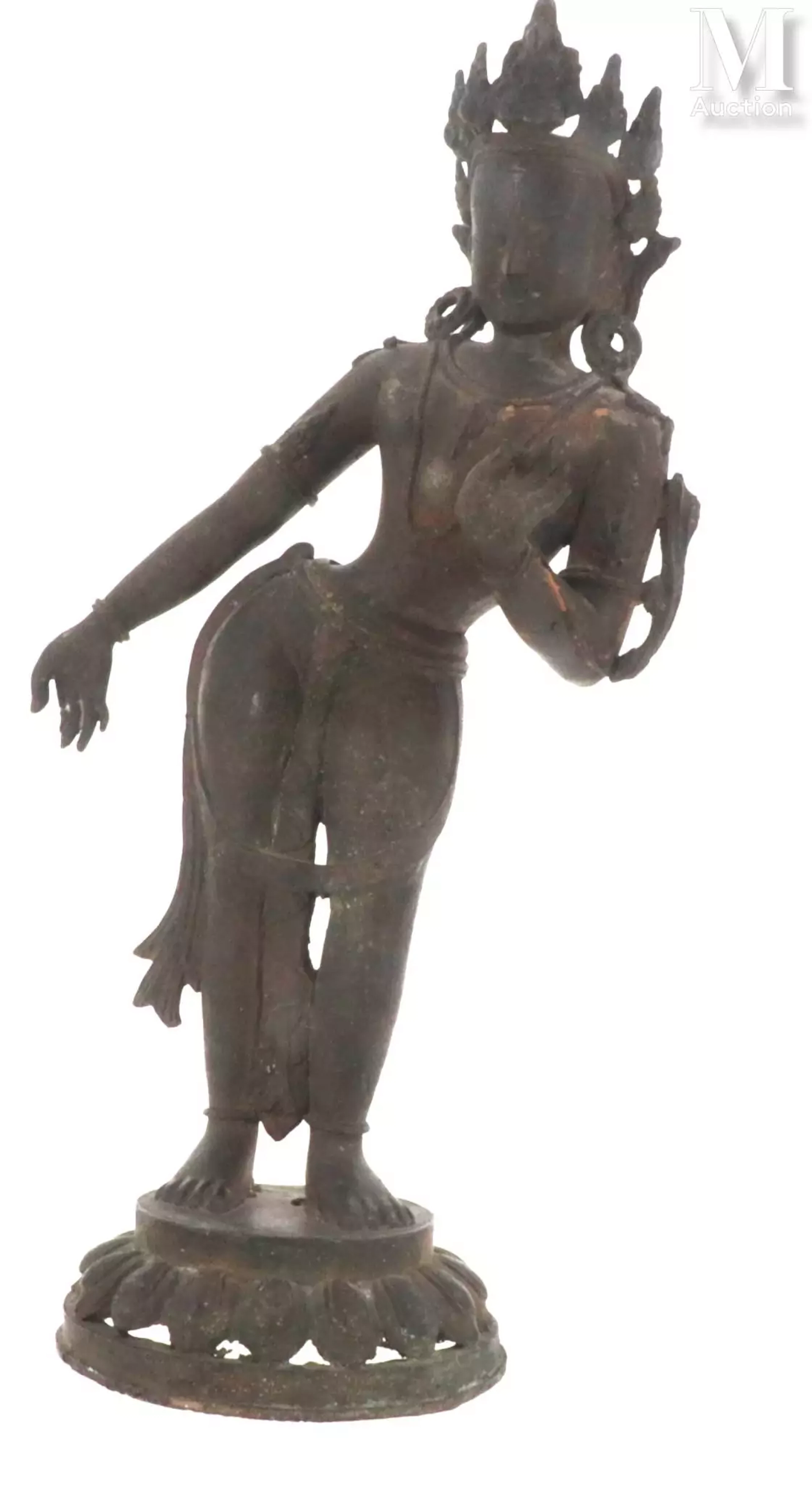 NEPAL, XXe siècle Statuette en bronze