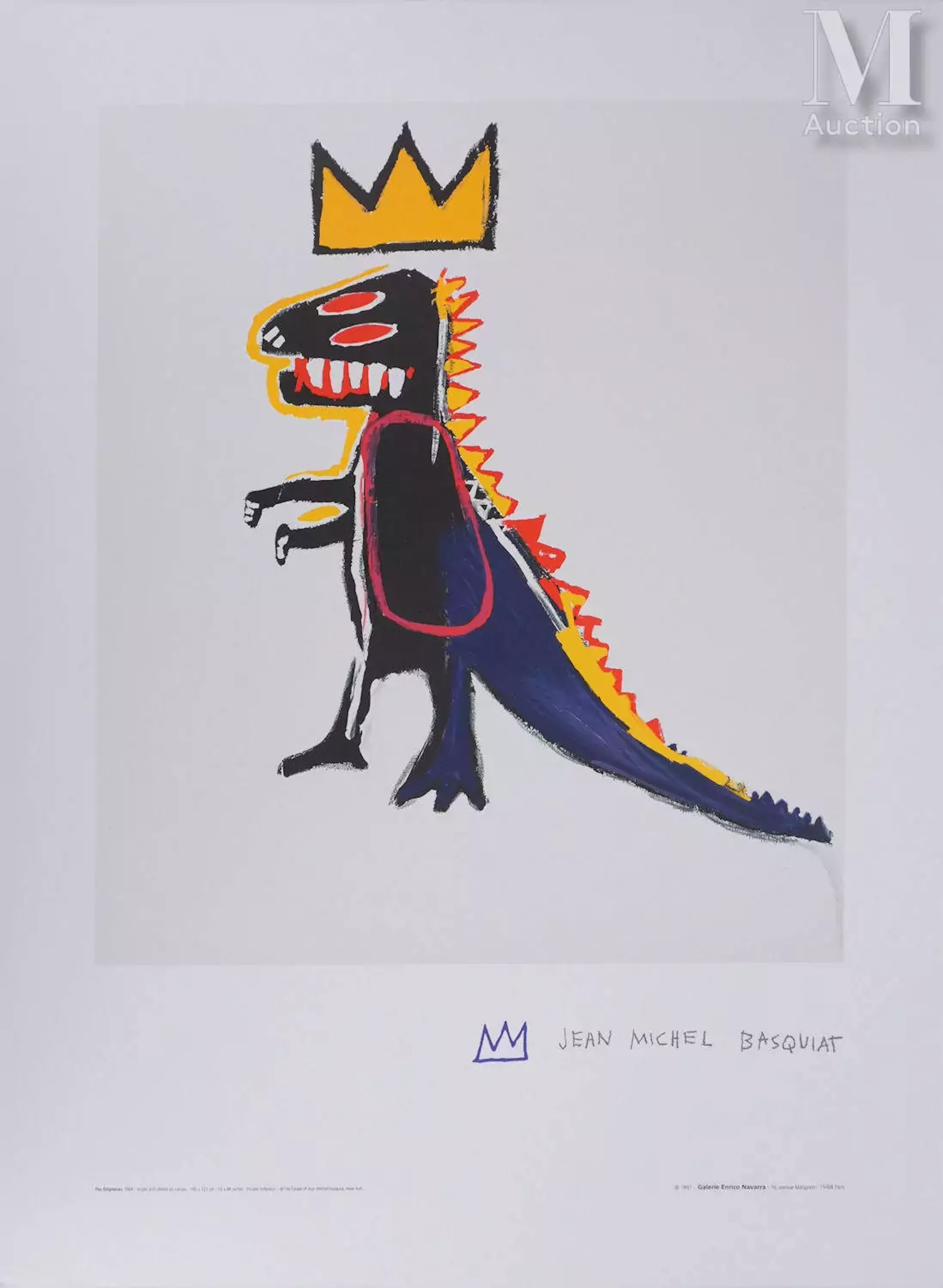 BASQUIAT Jean-Michel Crowned T-Rex (Pez Dispenser), 1997