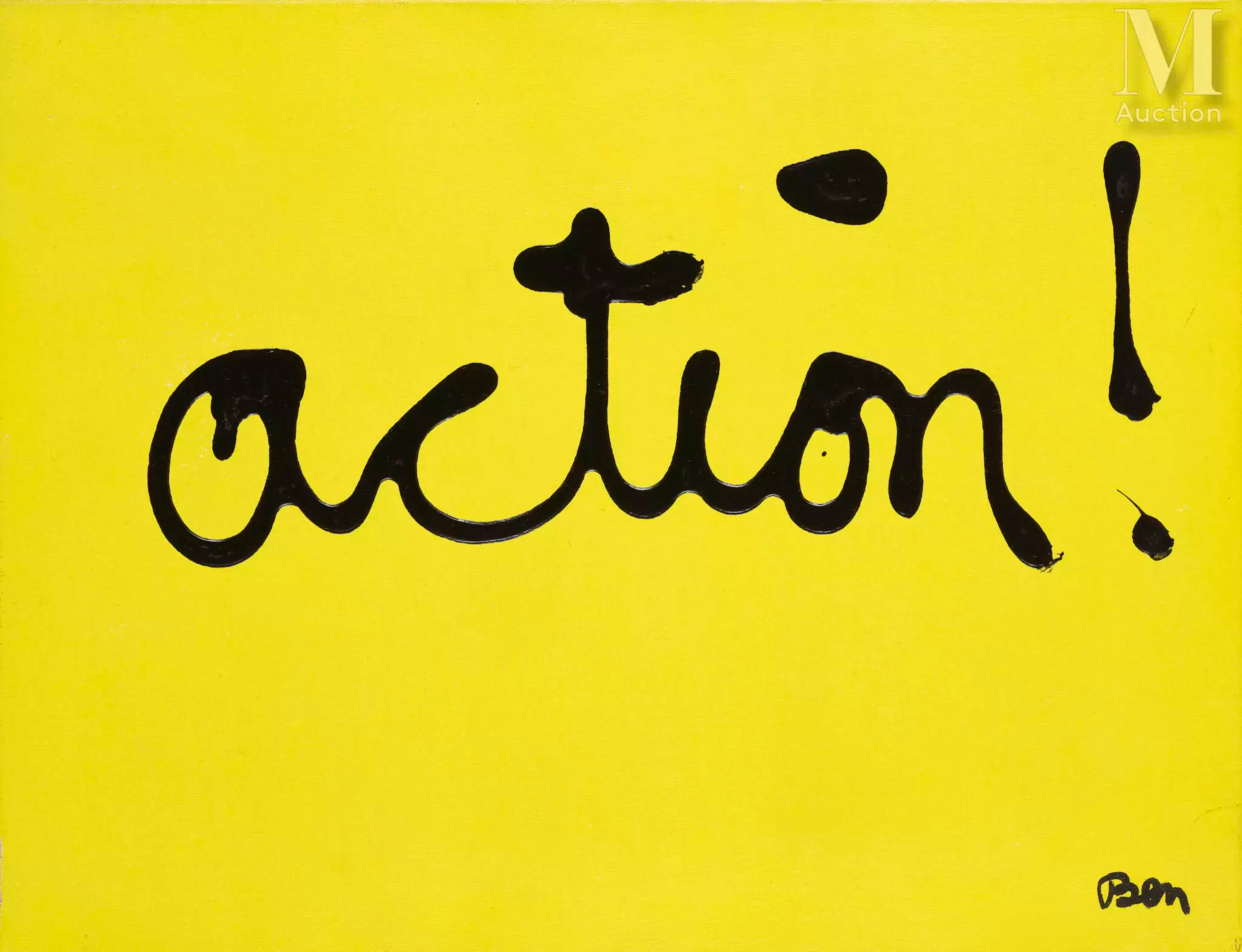 BEN VAUTIER (1935-2024) Action !, 2003
