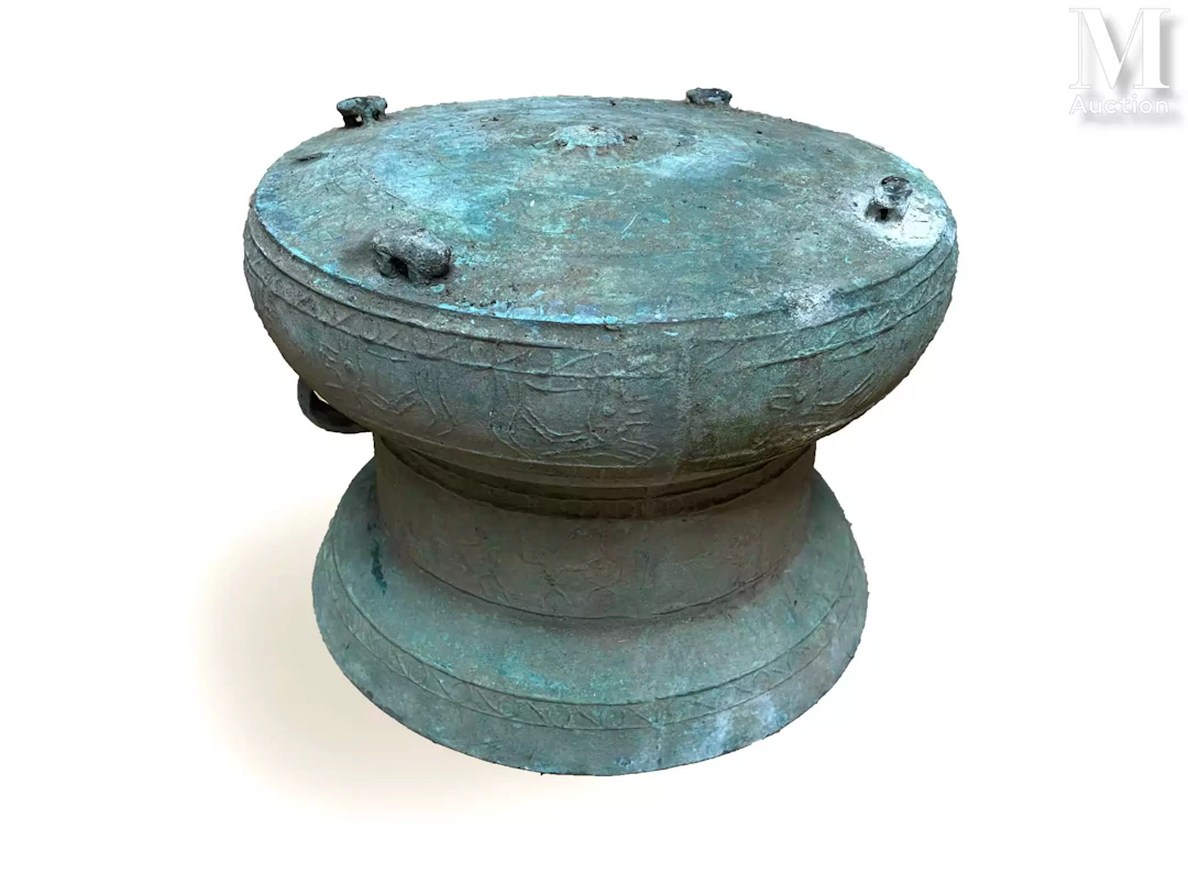 VIETNAM, Culture Dong Son Tambour de pluie en bronze