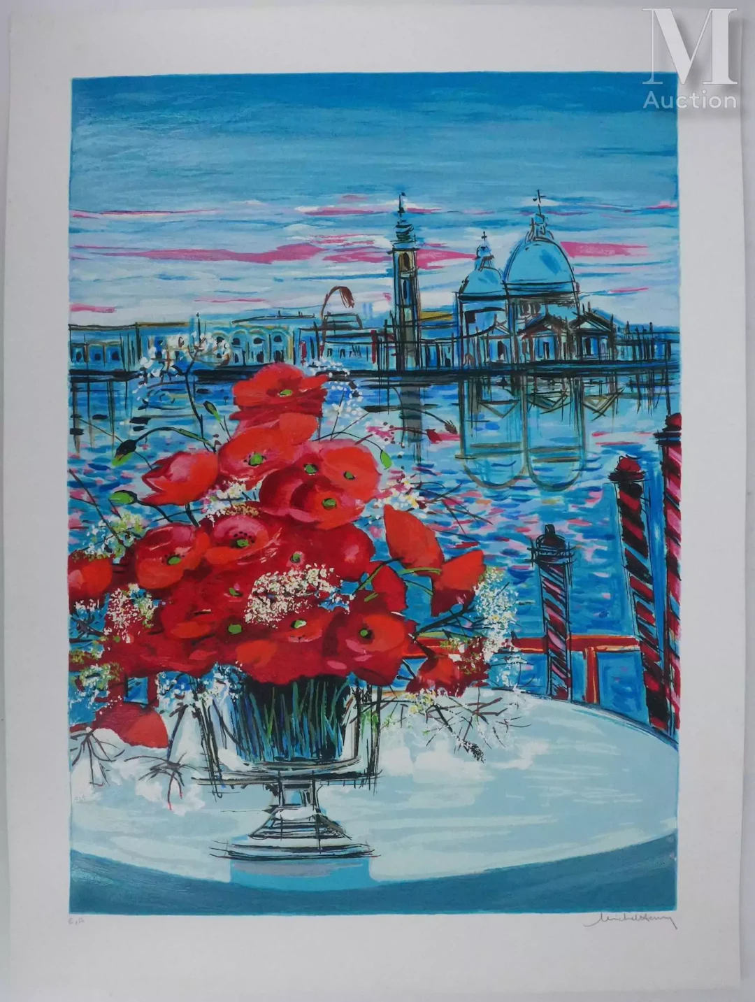 HENRY Michel Le vase aux coquelicots