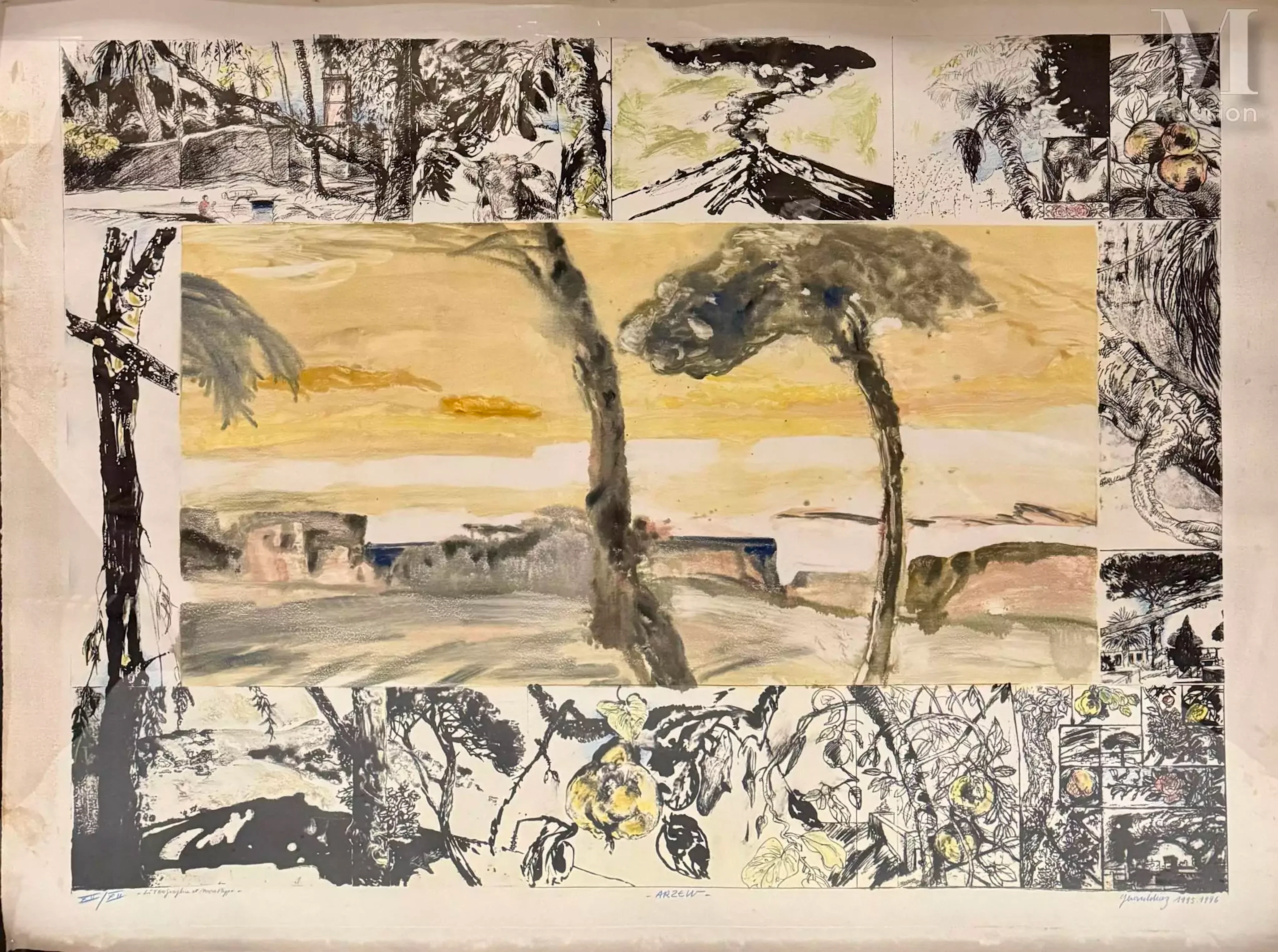 Gérard DIAZ dit GERARDIAZ (1938 - ) Paysage