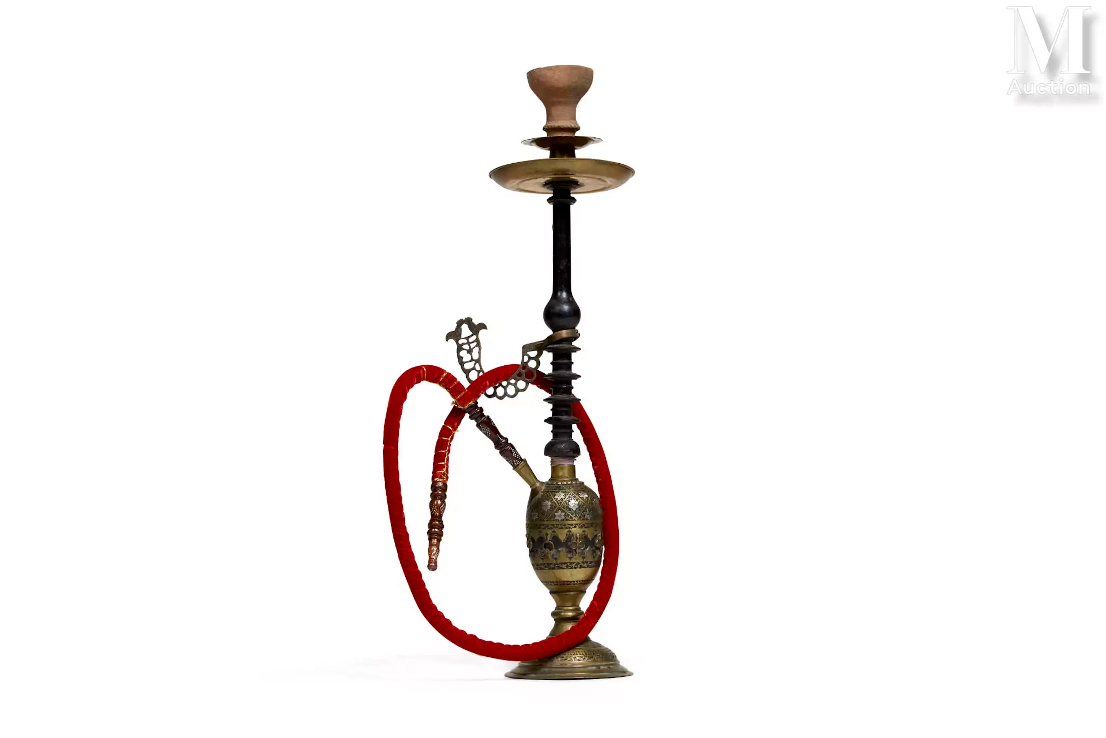 Narghilé - Pipe à eau Inde, Goa, XIXe siècle