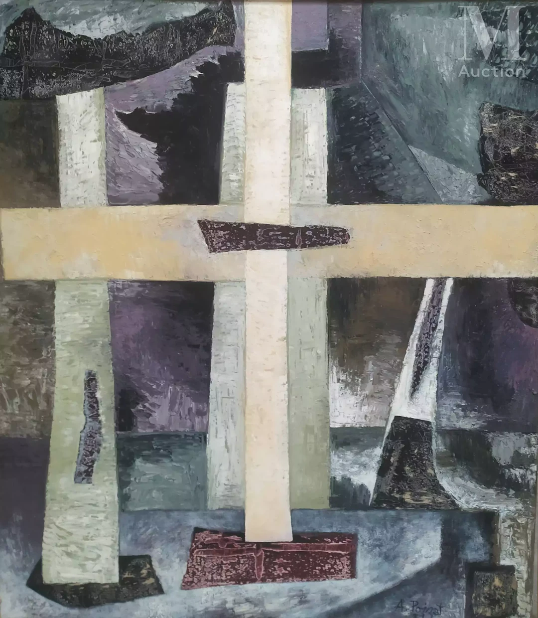 Albert POIZAT (né en 1940) Calvaire