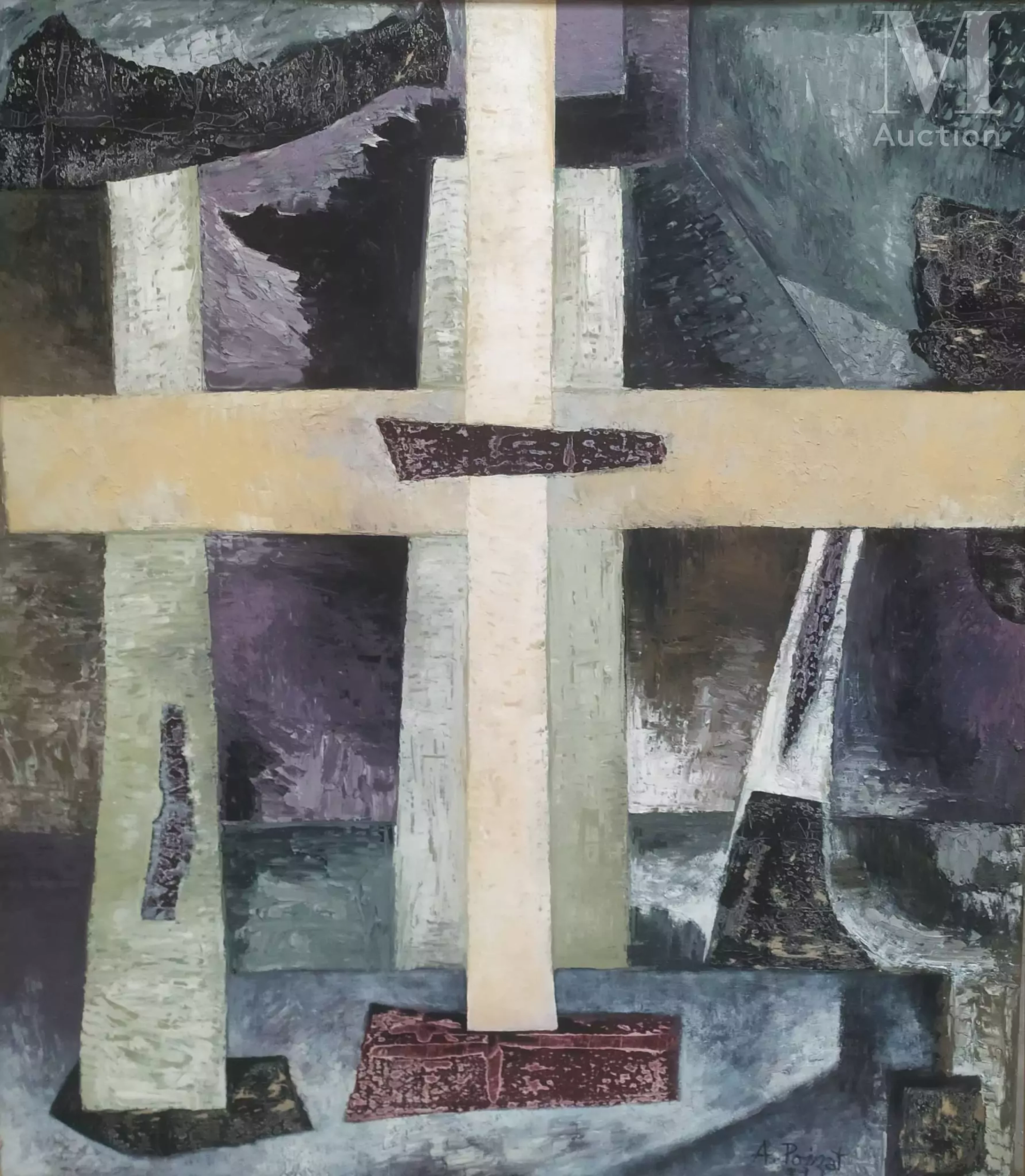 Albert POIZAT (né en 1940) Calvaire