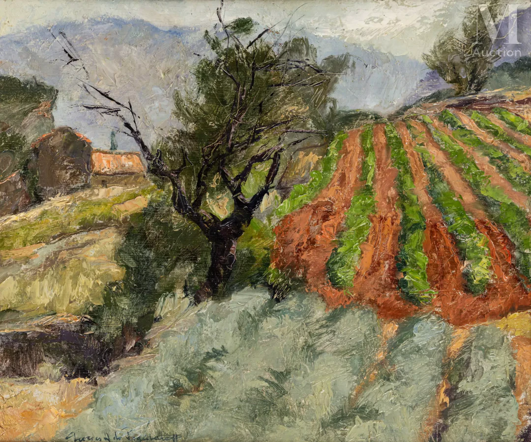 Georges Anatolievich de POGEDAIEFF (Yalta 1897 - Ménerbes 1971) Paysage