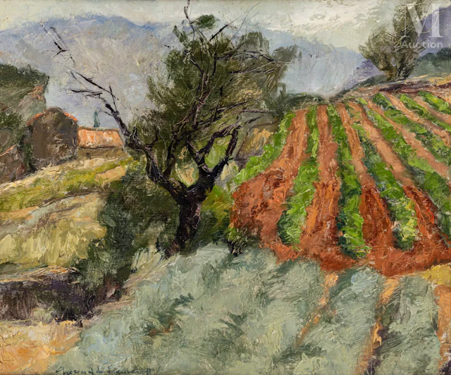 Georges Anatolievich de POGEDAIEFF (Yalta 1897 - Ménerbes 1971) Paysage