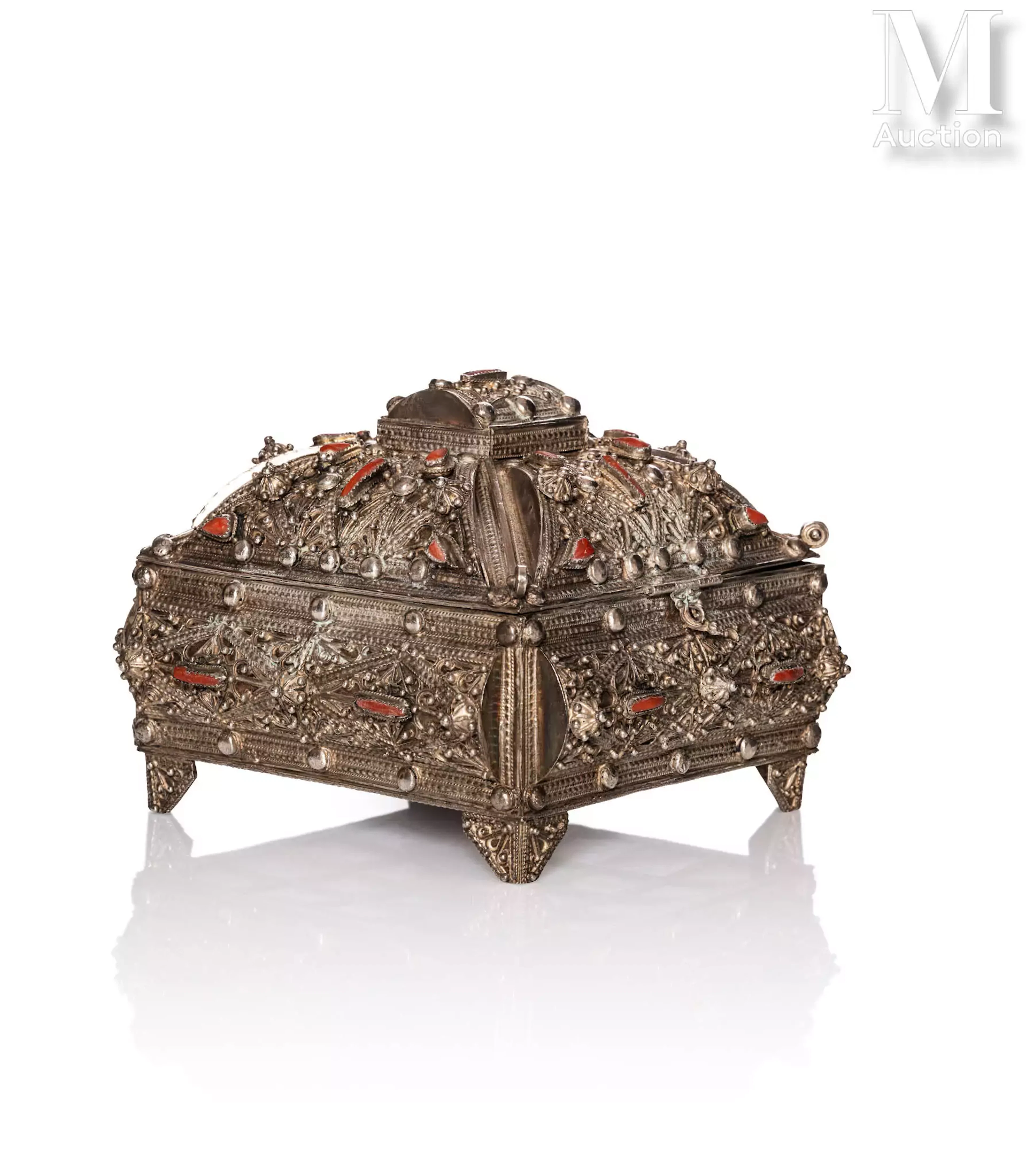 Coffret à bijoux kabyle Algérie, début XXe siècle