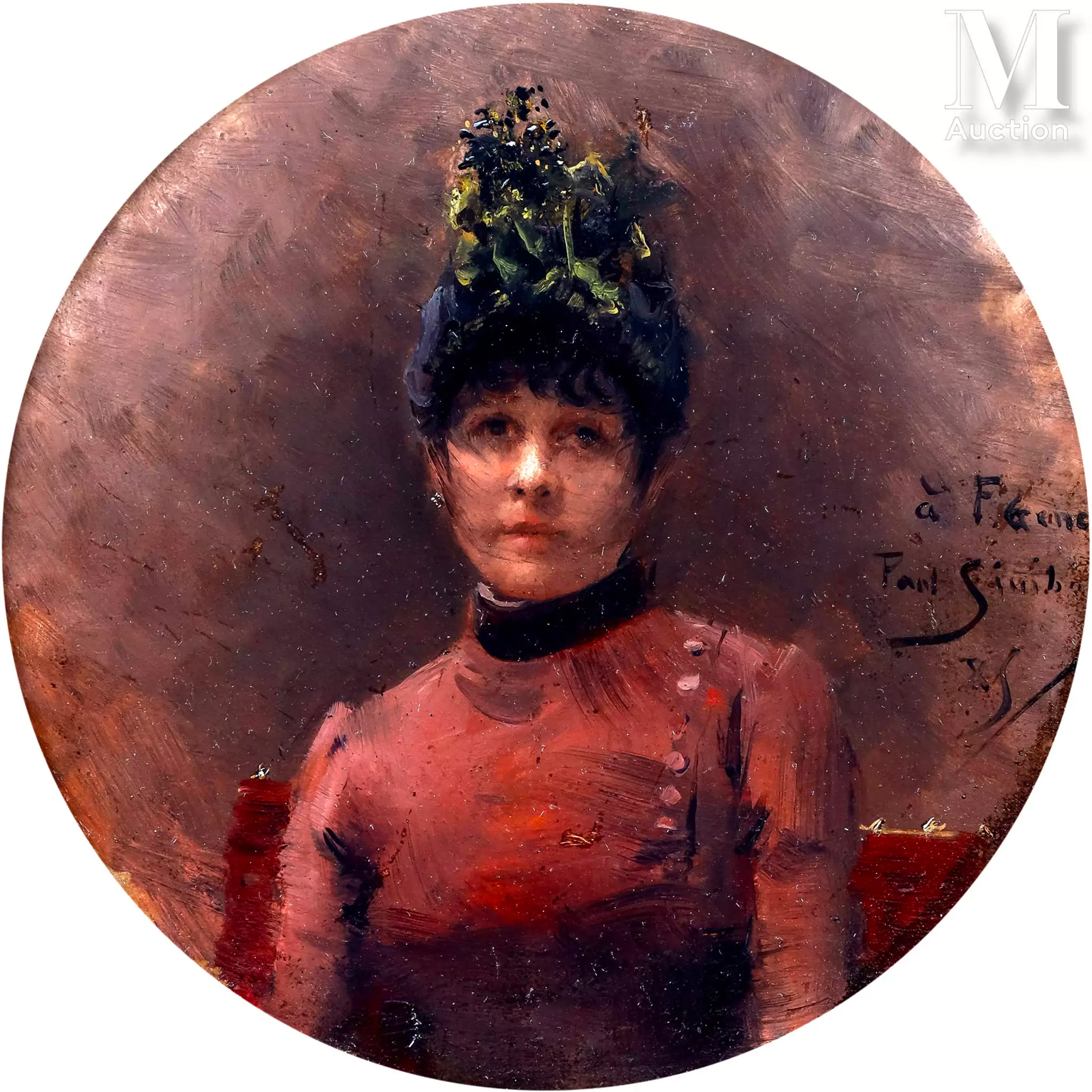 Jean Paul SINIBALDI (1857-1909) Portrait de femme