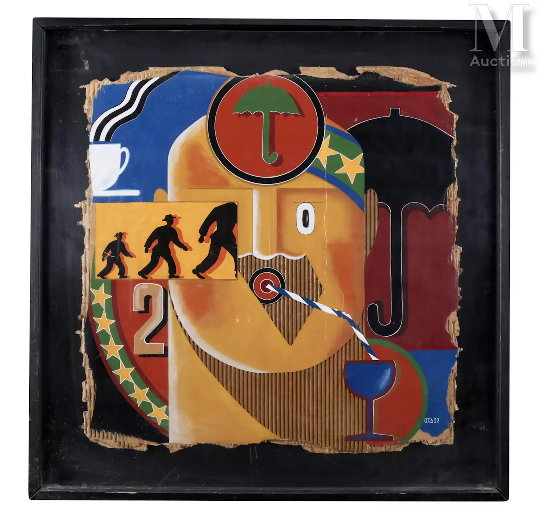 Marc BOURLIER (1947) Pictogramme n°40, 1992