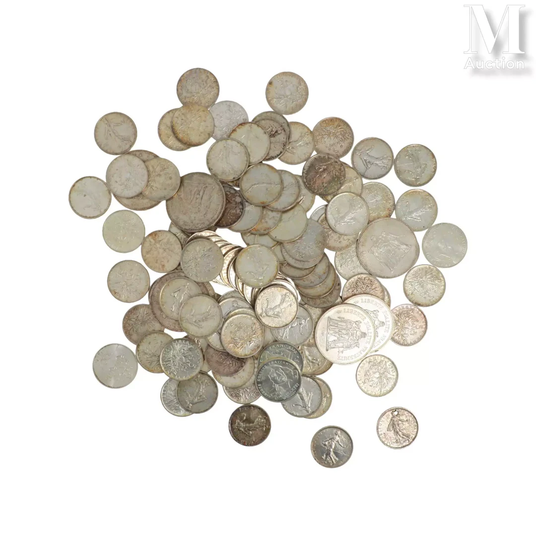 Lot de pièces en argent