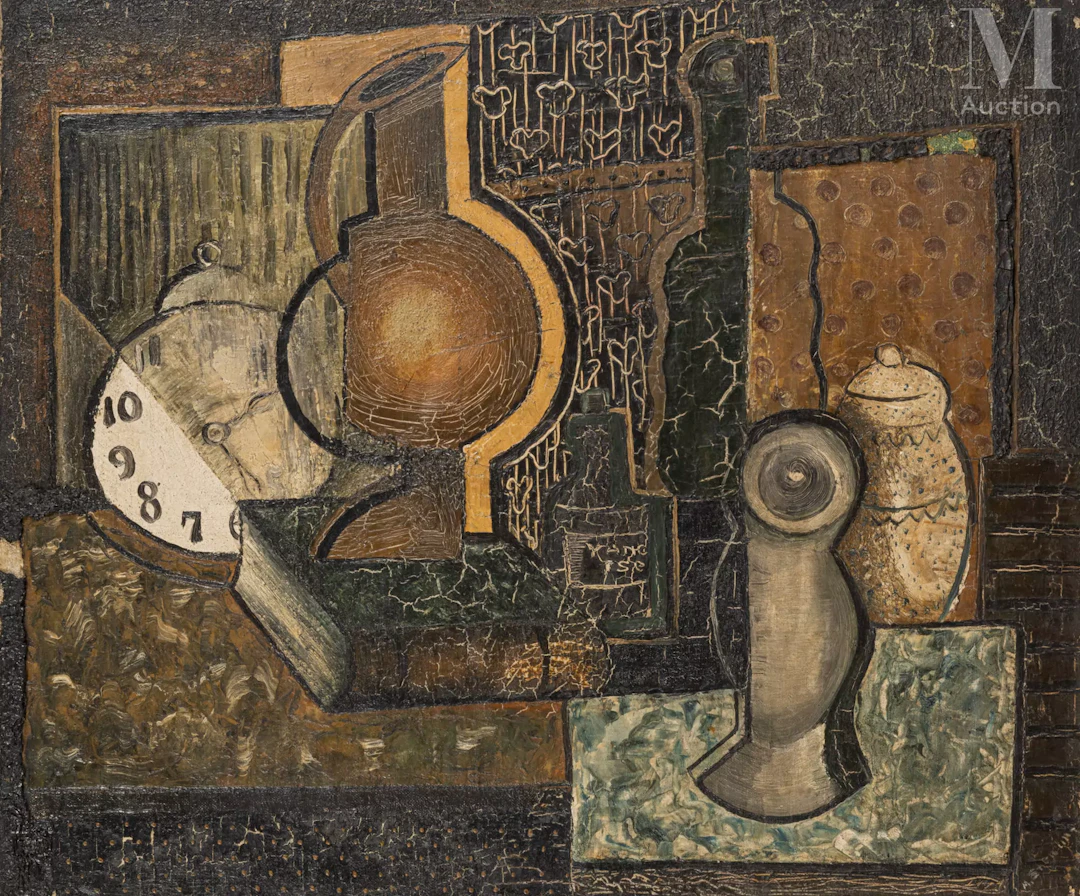 Marc STERLING (Prylouky 1895 - Paris 1976) Composition cubiste