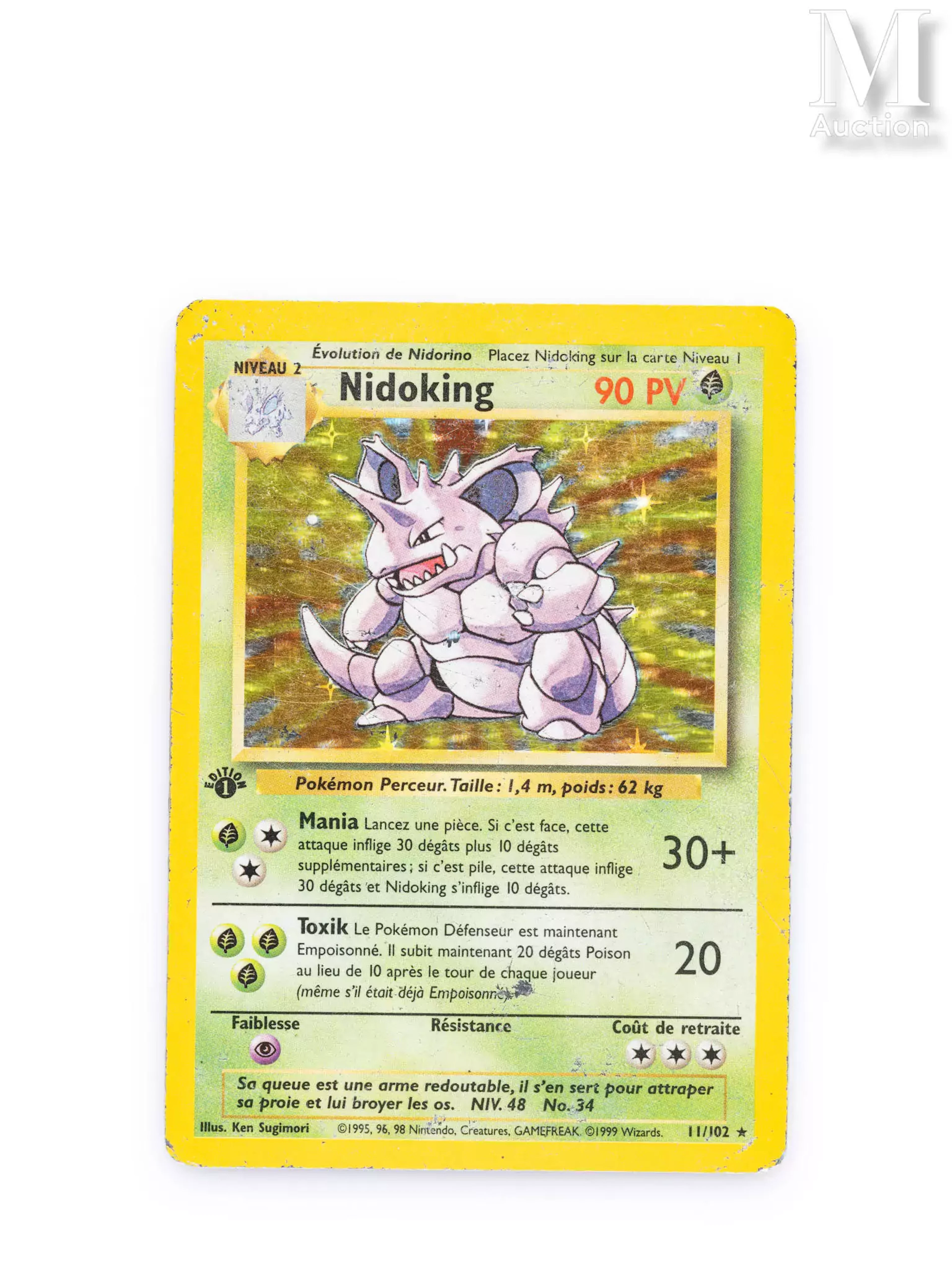 POKEMON Nidoking - Set de Base - 11/102 - 1ère Edition