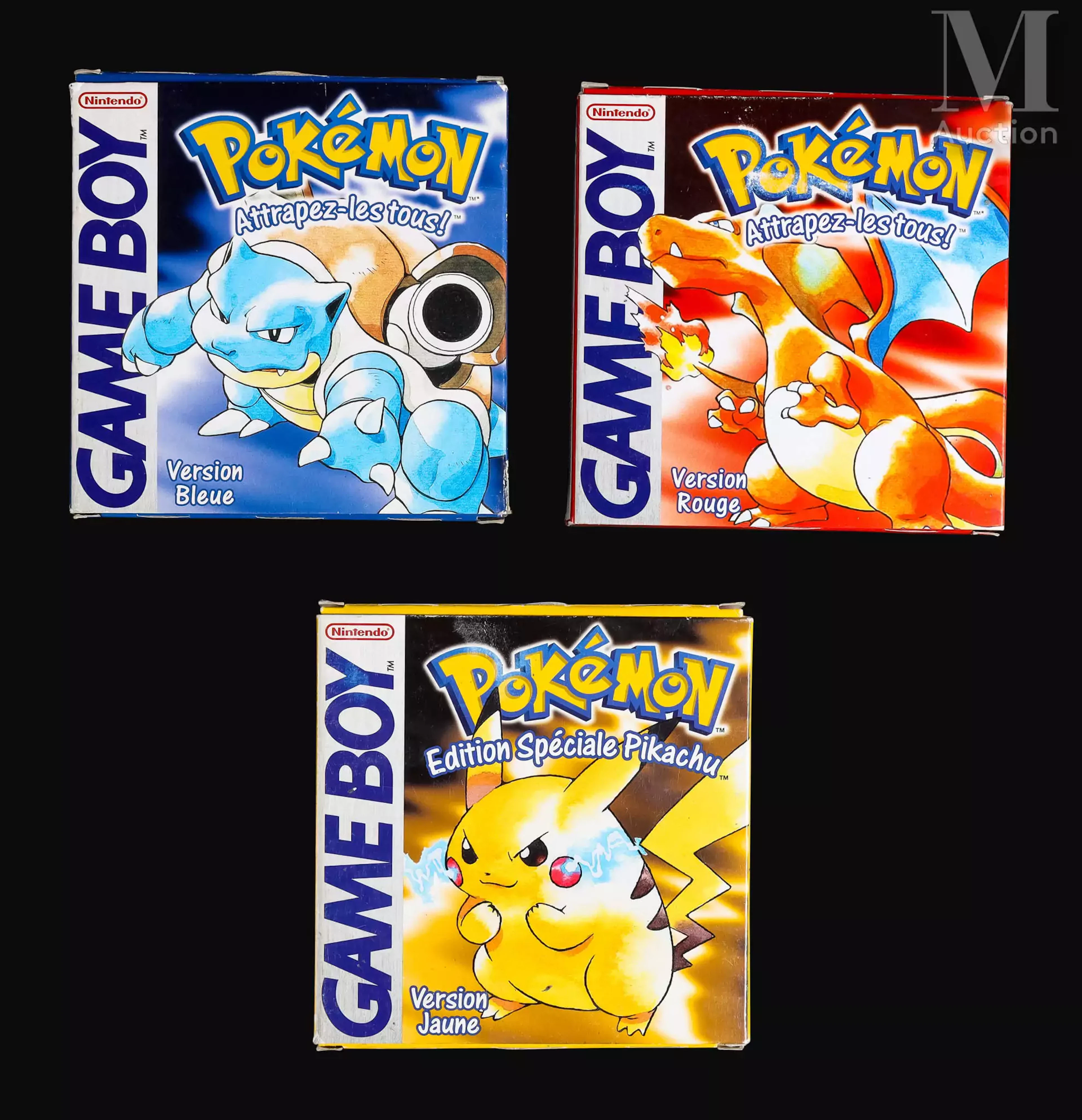 NINTENDO GAME BOY Ensemble des trois RPG Pokémon