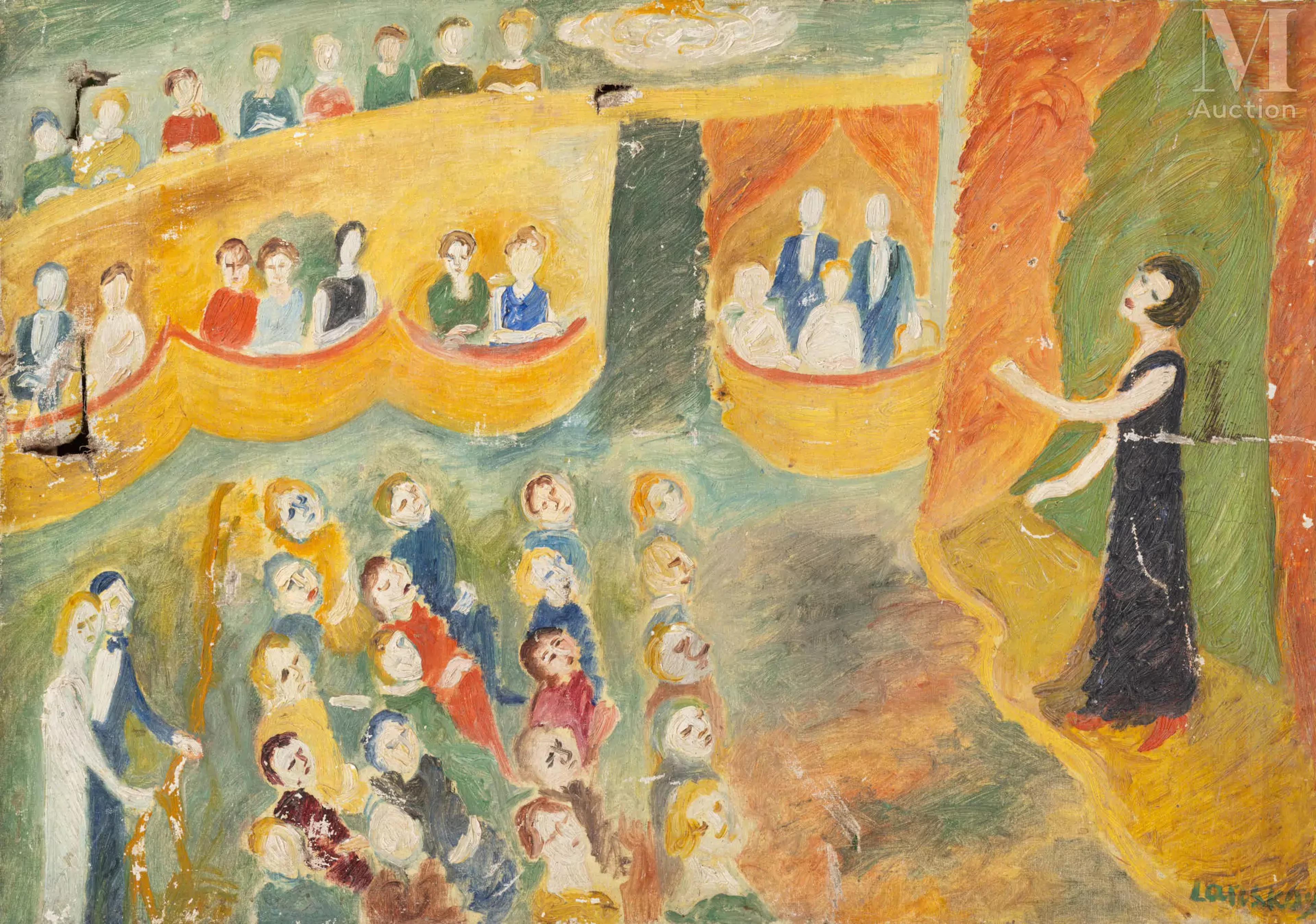 André LANSKOY (Moscou 1902 - Paris 1976) La cantatrice